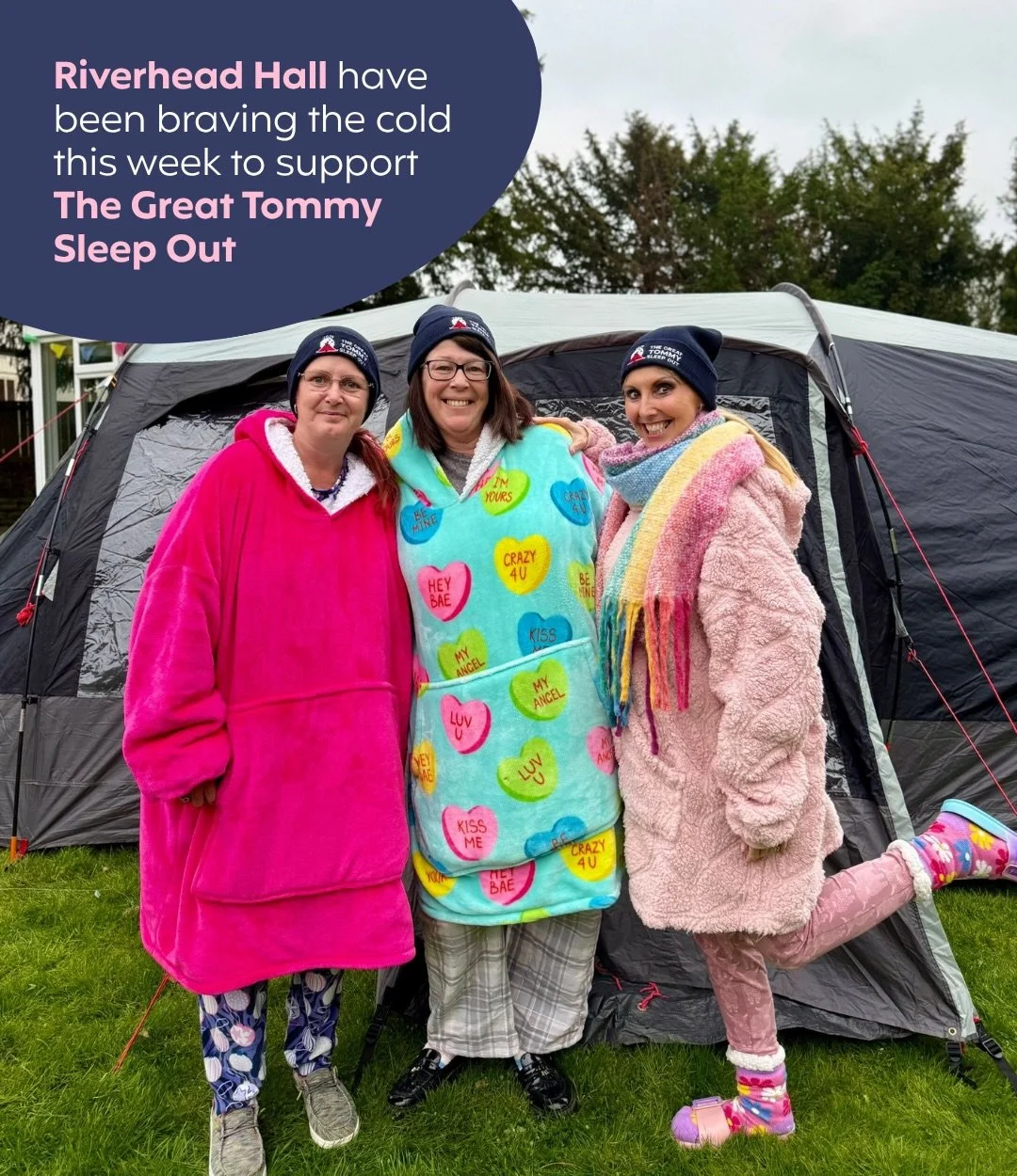 Staff at Riverhead Hall took part in the Great Tommy Sleep Out for @royalbritishveteransenterprise, swapping their beds for a freezing night outdoors to support homeless veterans⛺️

Spending the night in a tent, the team experienced just a small glim