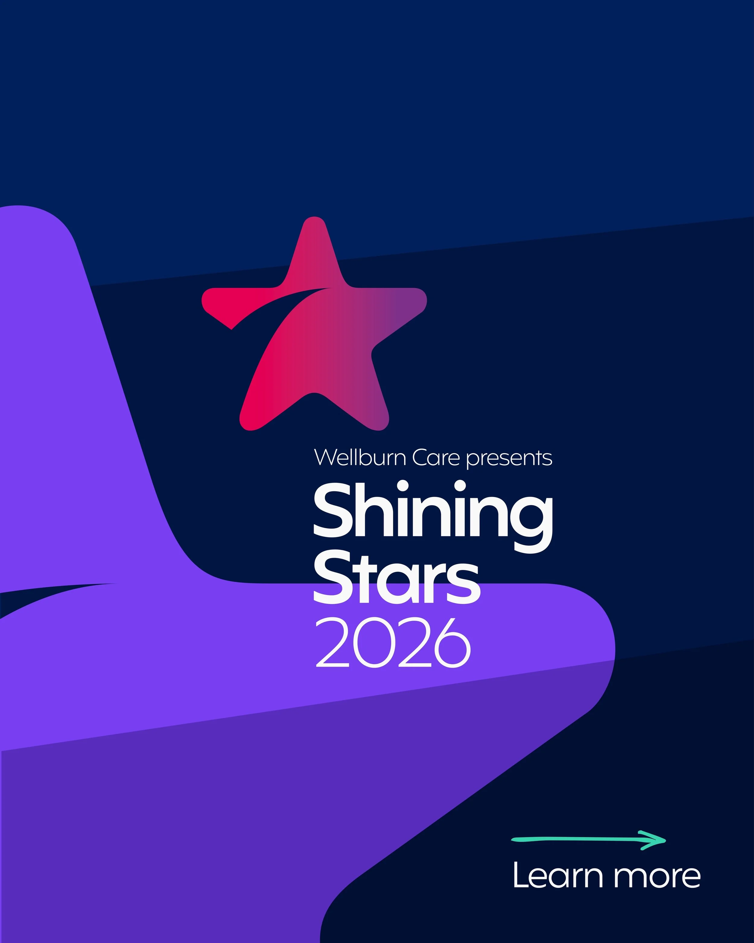 The Shining Stars Awards are back for 2026! 🌟

These awards recognise dazzling staff members who have gone above and beyond for others across the year. All finalists will be invited to an awards ceremony taking place in September💫

To nominate a fe