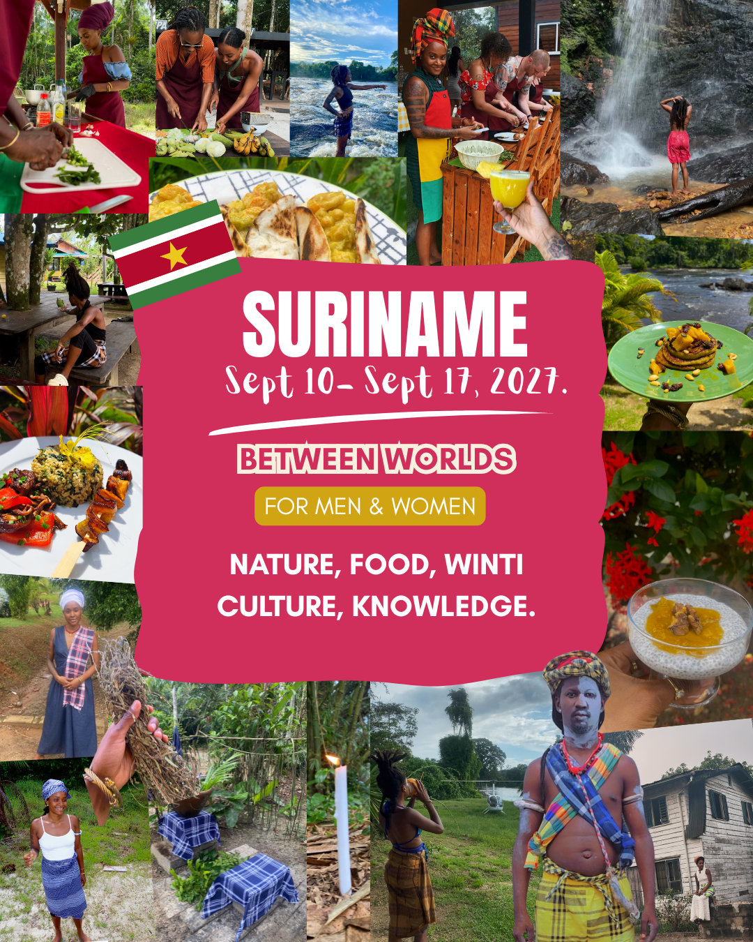'ROOT. RETURN. RESTORE.' — Suriname 2027 (Shared Accommodation)