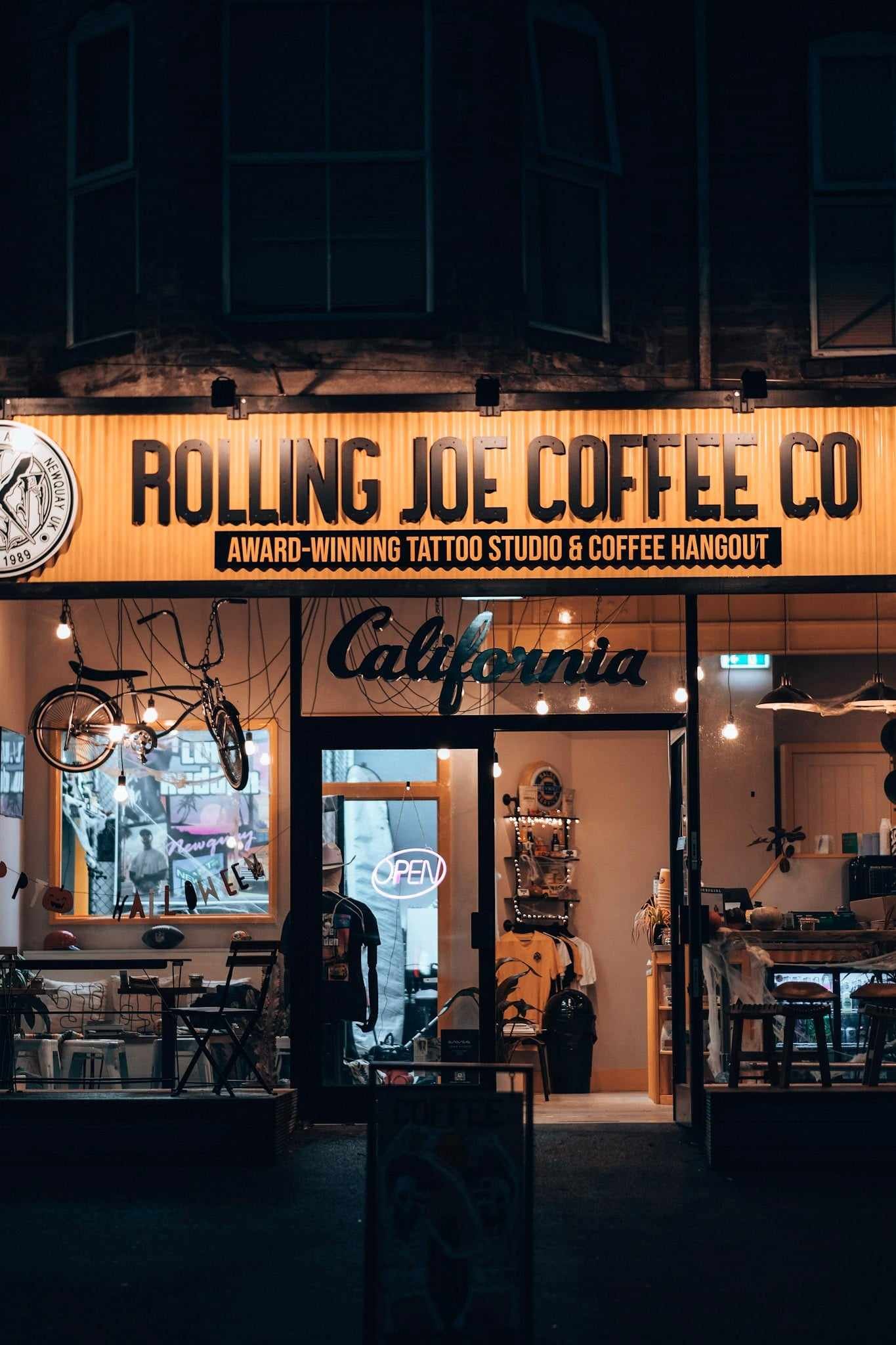 Rolling Joe Coffee Co Store Newquay Autumn 2023
