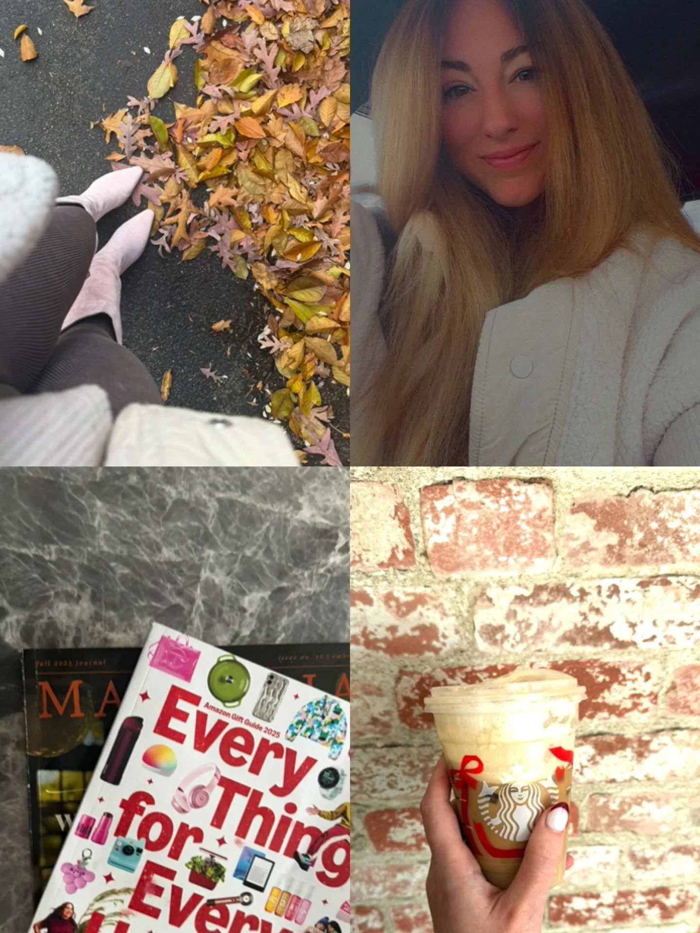 Life lately has been fall colors, trying all the low-calorie Starbucks holiday drinks, 😂 slow moments, and a whole lot of creating behind the scenes. ✨ As a creator and a designer, the holidays are seriously the most fun!! 😍🤎🎄

Do you agree? ✨ Te