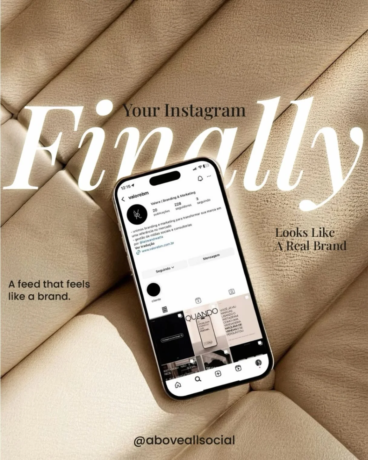 Your Instagram should feel like a brand, not just a collection of posts. 

As a social media manager I don&rsquo;t just &ldquo;post content&rdquo;&hellip; I help you design an experience.

From your visuals to your messaging, everything should work t
