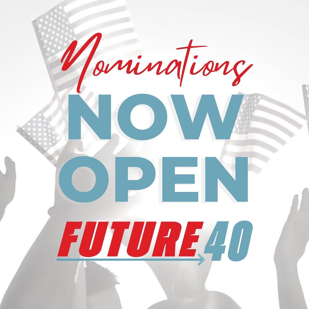 🚨NOMINATIONS ARE OPEN🚨 Do you know a young conservative professional who embodies the next generation of leadership in the public and private sectors? We are accepting applications for the 2023 Future40 Class! Nominations close May 15th. Check out 