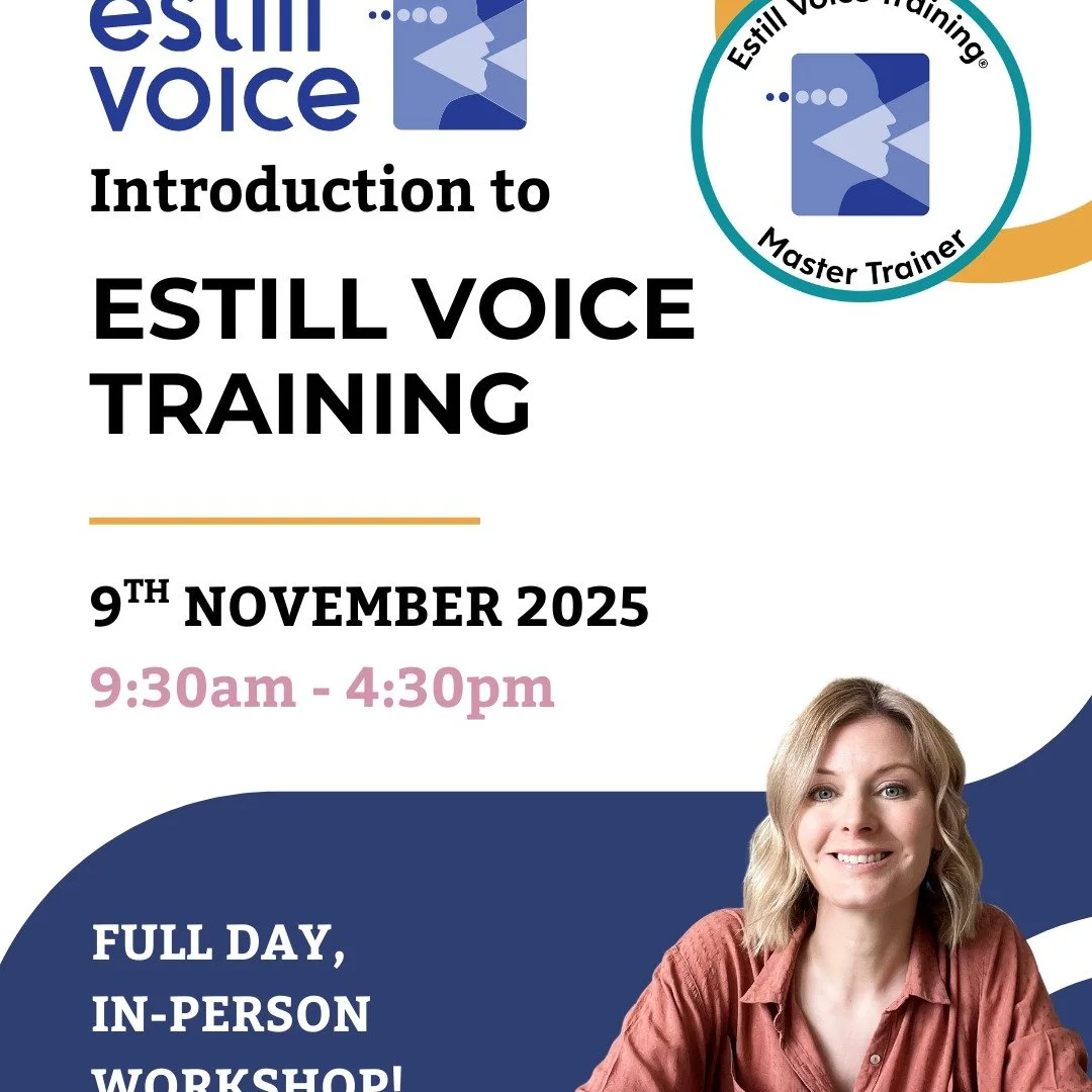📣 Have you ever wondered how your voice actually works?

🎤 Join me on Sunday 9th November in the heart of Canterbury&rsquo;s stunning Cathedral precinct for a full-day, immersive introduction to Estill Voice Training&reg;, a globally respected mode
