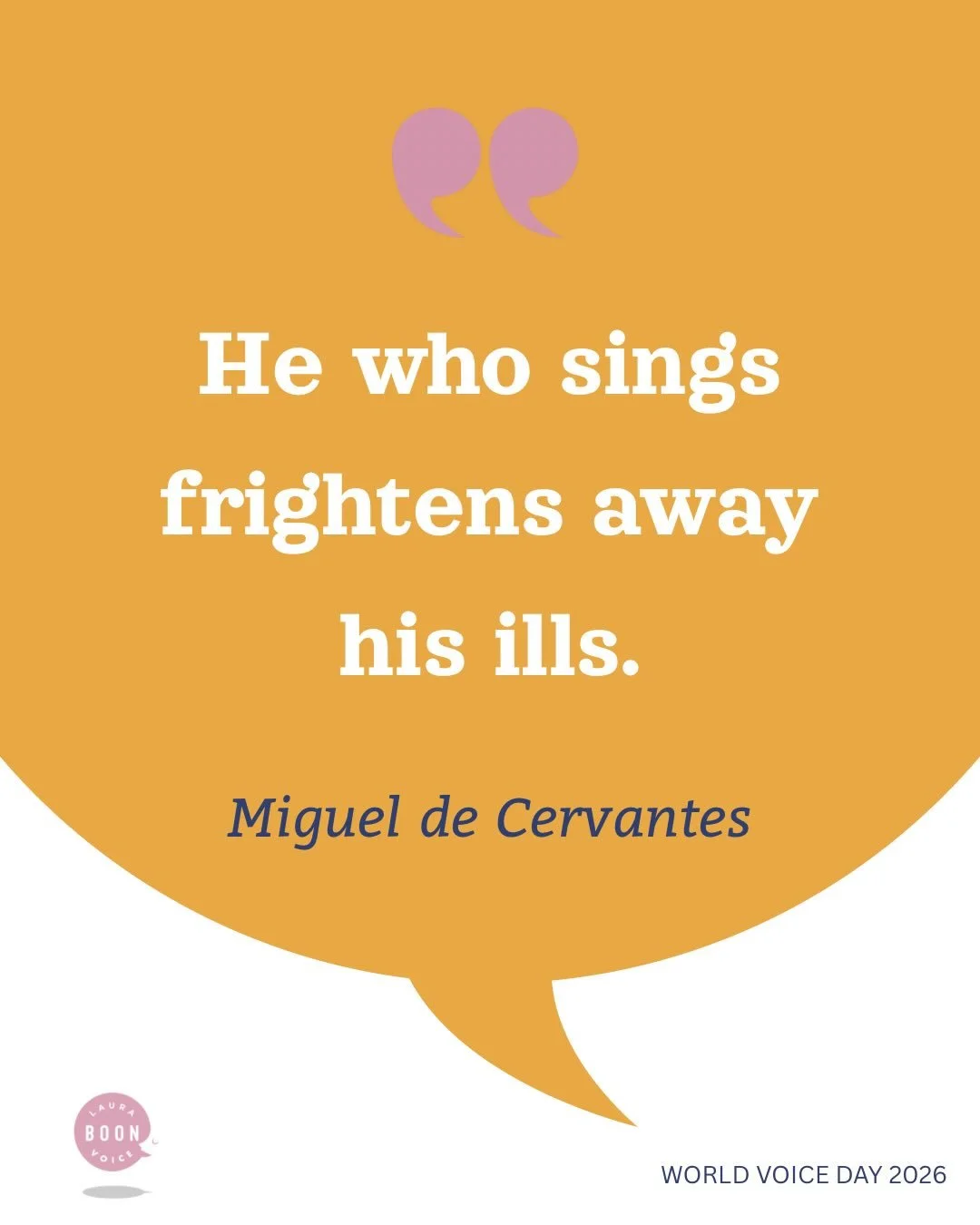 WORLD VOICE DAY 2026 ❤️ 👉

On 16th April every year, we celebrate World Voice Day. This year, with the world being as it is, please PLEASE let us keep singing - to use our precious voices to connect with each other, and to keep some joy and sanity i