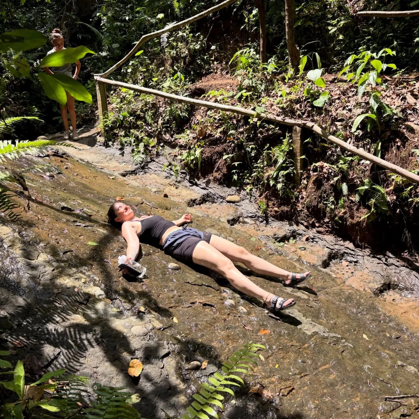 Throwback to Costa Rica because TWO SPOTS OPENED for @dhyana_yoga_arts Embrace Your Bliss &amp; the 8 Limbs of Yoga Retreat April 11th-18th! 🌞🌴🐒🌈🥥🕉️

If you&rsquo;re feeling the call to join us, DM me or fill out the waitlist form in @dhyana_yo