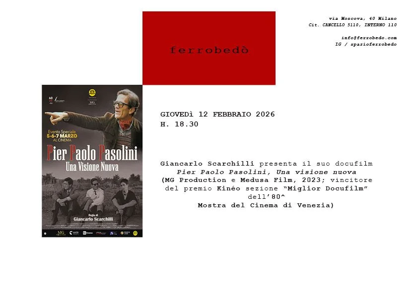 Giancarlo Scarchilli presenta il suo docufilm Pier Paolo Pasolini, Una visione nuova