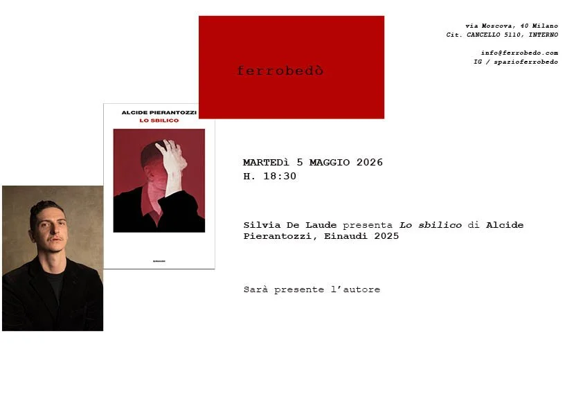 Silvia De Laude presenta Lo sbilico di Alcide Pierantozzi, Einaudi 2025