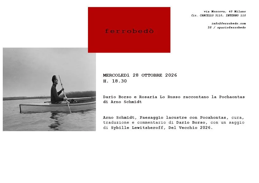 Dario Borso e Rosaria Lo Russo raccontano la Pochaontas di Arno Shmidt