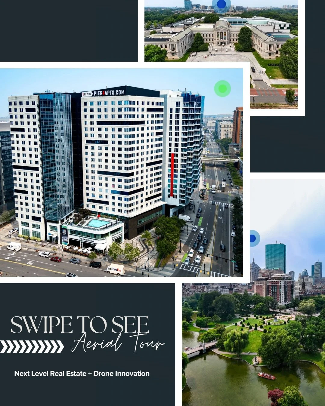 This year we had the chance to work on one of our favorite projects yet &mdash; partnering with West 360 Digital to bring @100pier4 and other prime Boston locations to life in a completely new way. 🚁✨

Drone photos are essential for showing off a pr