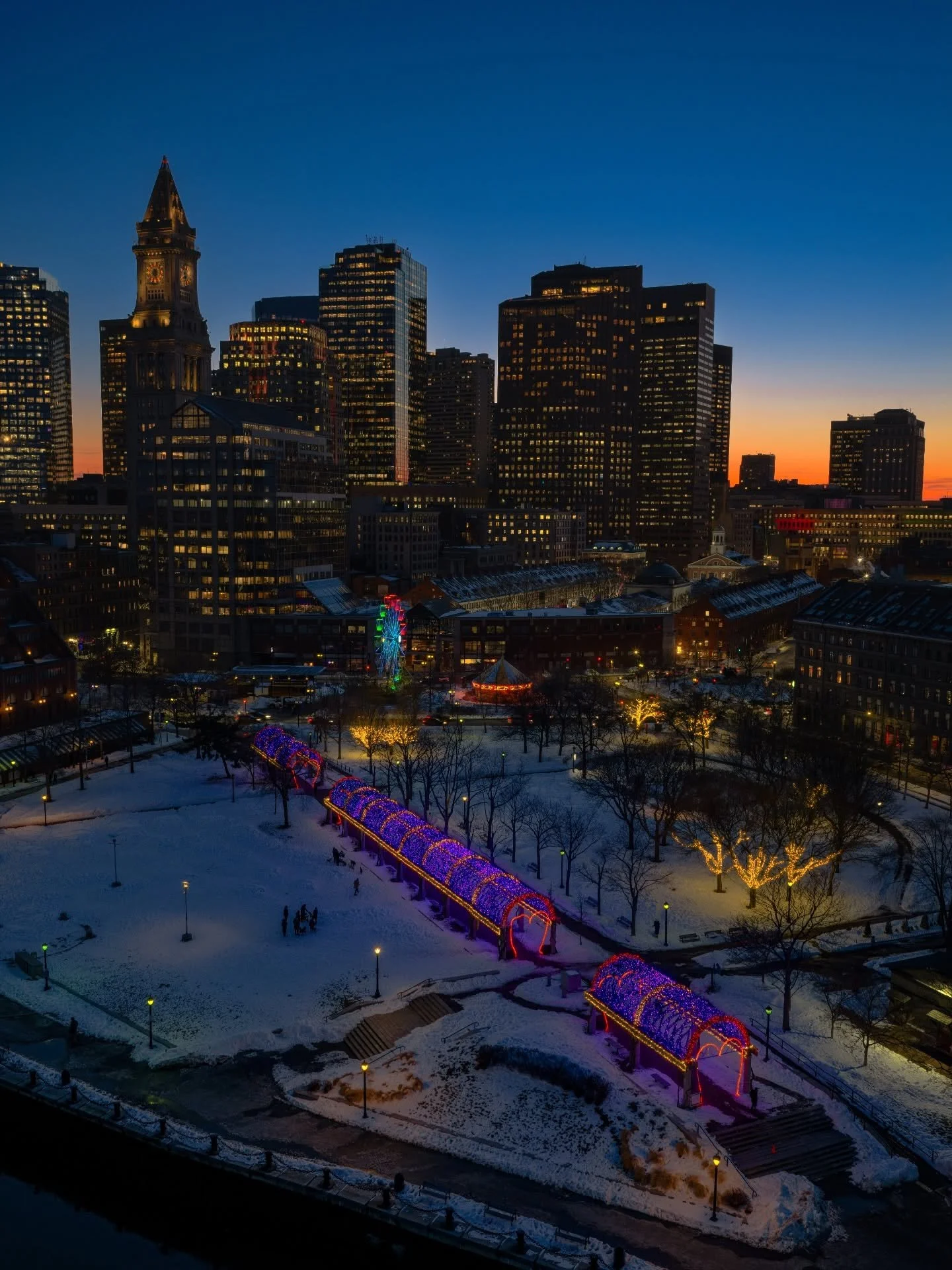 There&rsquo;s something special about the Rose Kennedy Greenway in winter ❄️✨

This one hits personally. The Greenway is where I first fell in love with photography. Running the paths, chasing the sun, and learning how to frame the city I care so muc