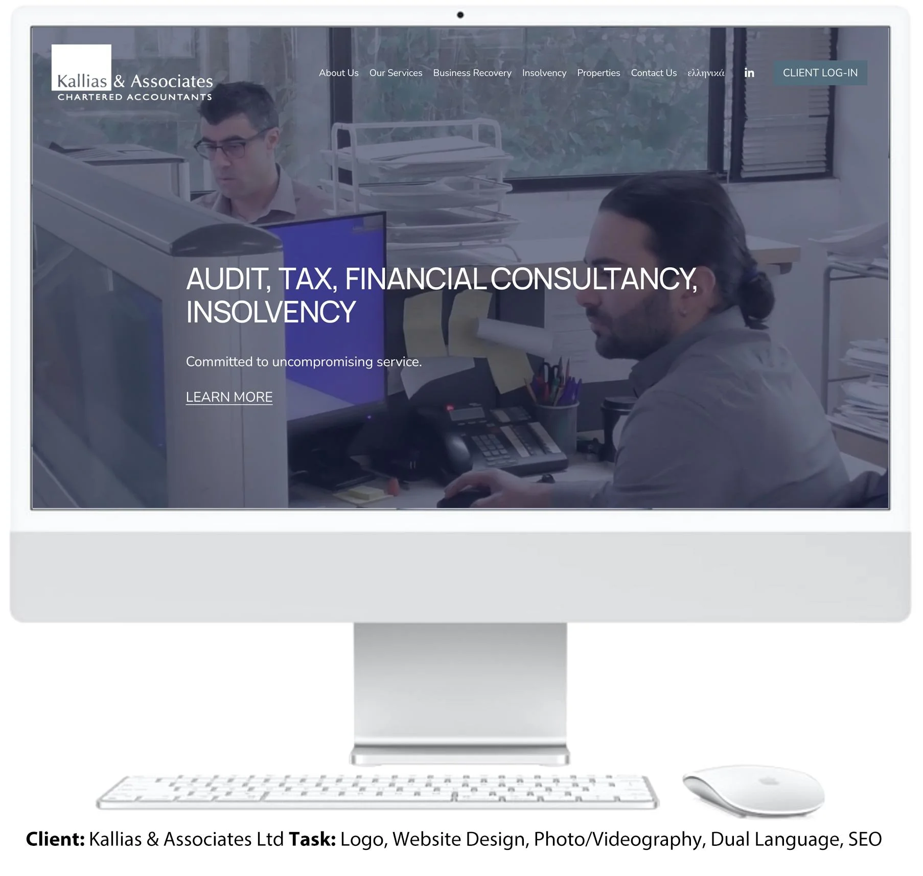 Website design for Kallas & Associates in Cyprus