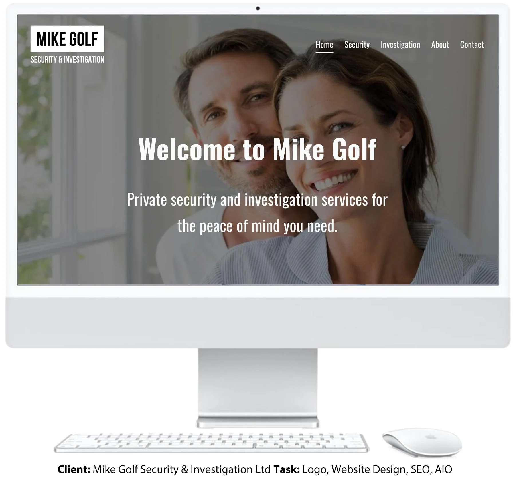 Website design for Mike Golf