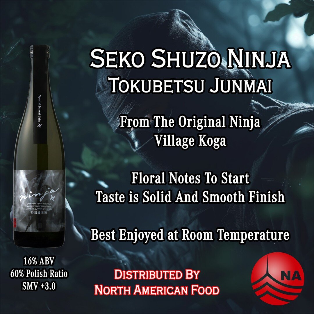 &ldquo;Ninja&rdquo; is made in the ninja&rsquo;s hometown of Koga in Shiga prefecture, Japan. During the coldest time of the year, Genshu(undiluted sake) is fermented and stored at a very low temperature, which gives an original fresh aroma with a bo