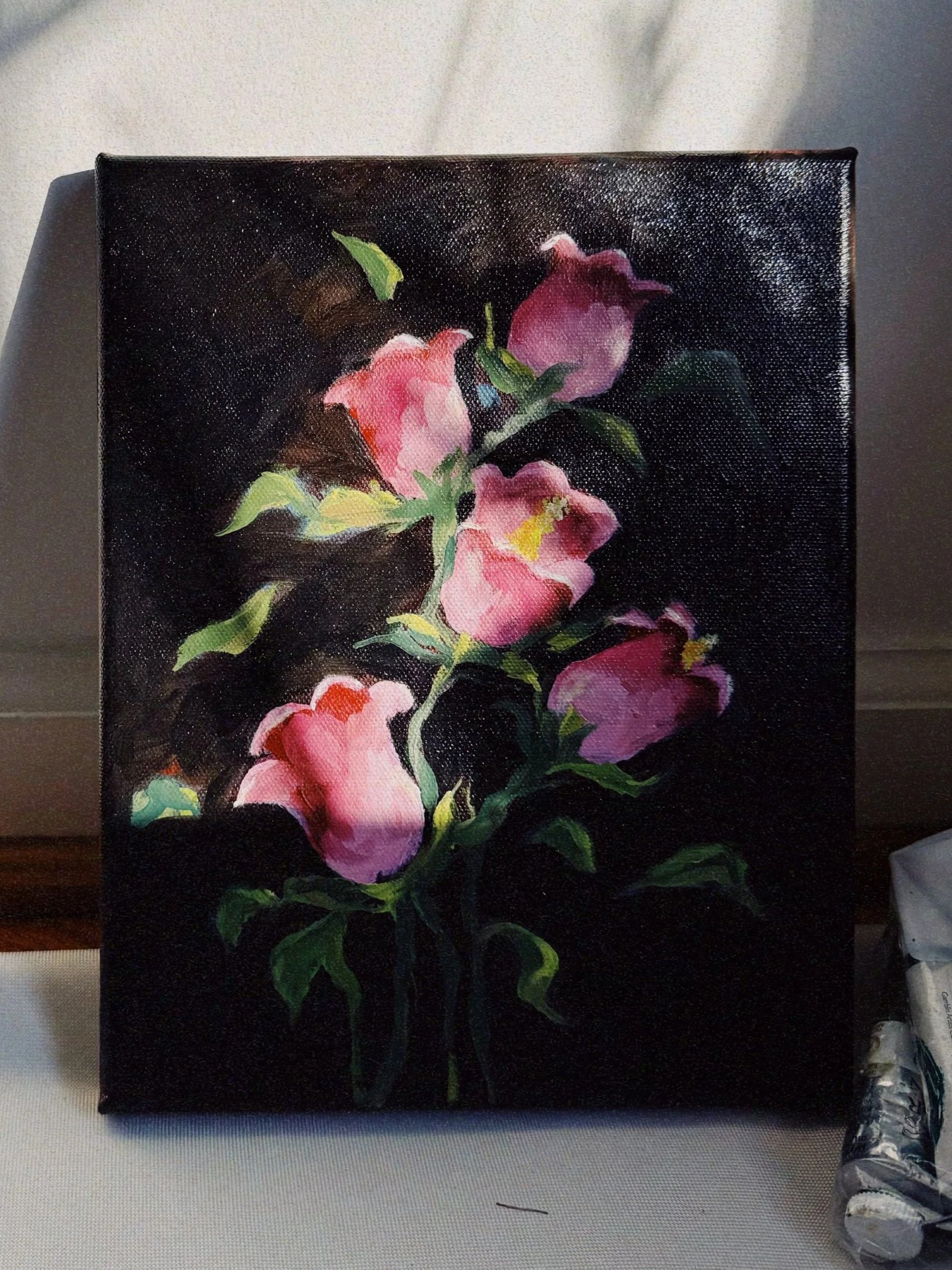 "Canterbury Bells" 8x10 Oil on Canvas