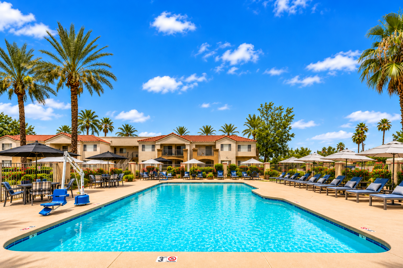 Sunny Mediterranean Resort Pool.png
