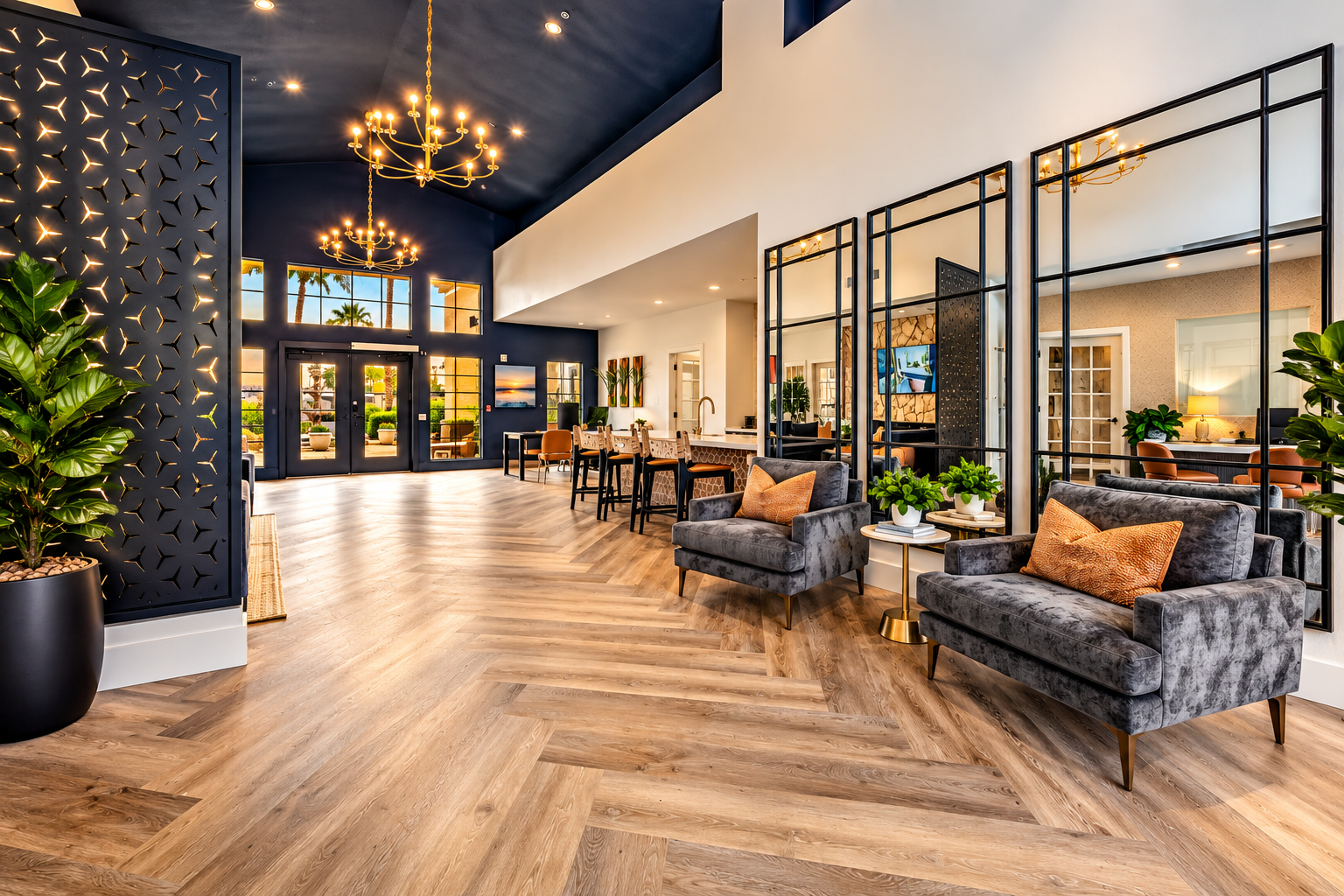 Luxurious Modern Clubhouse Lobby.png