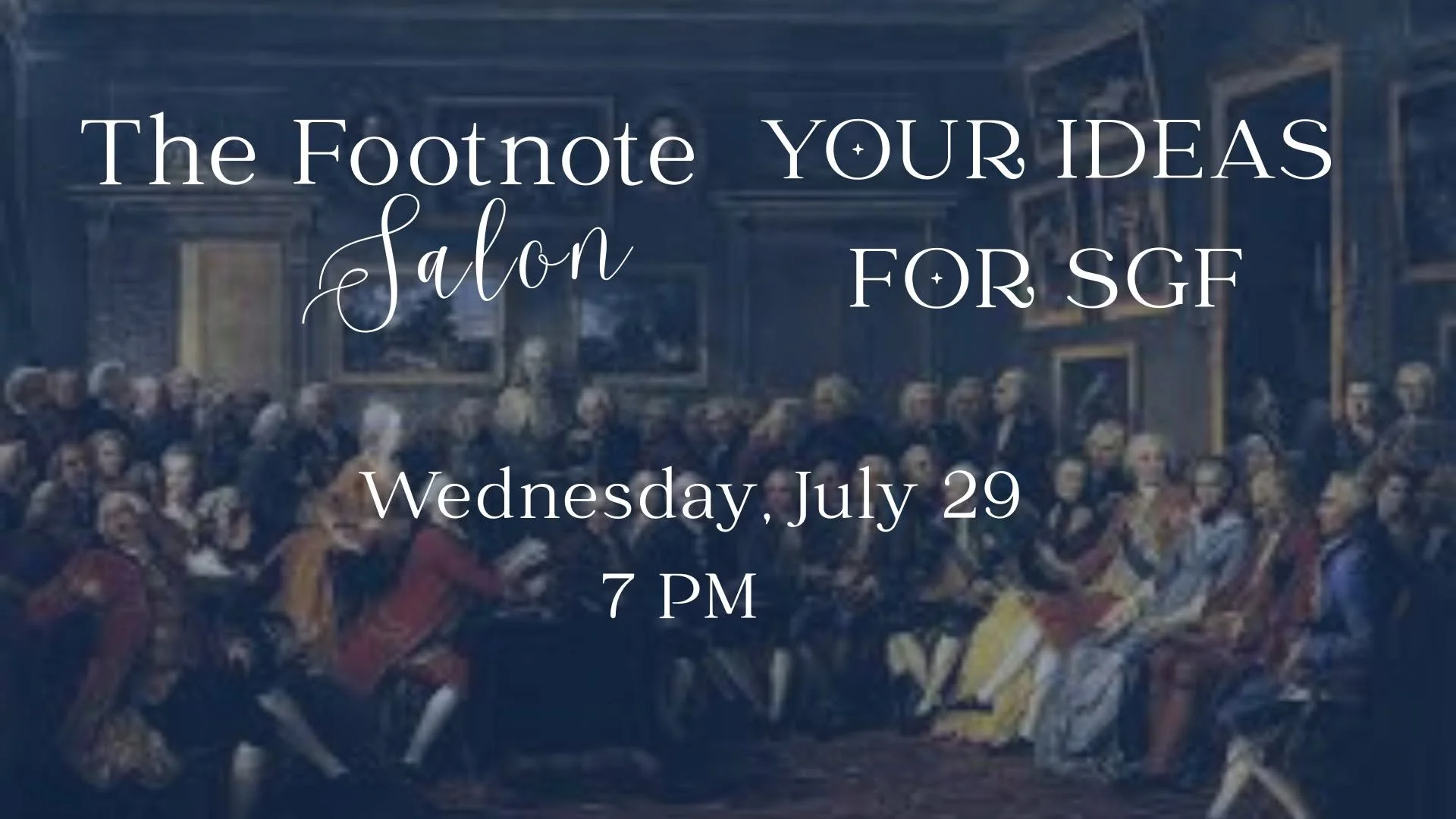 The Footnote Salon: Your Ideas for Springfield