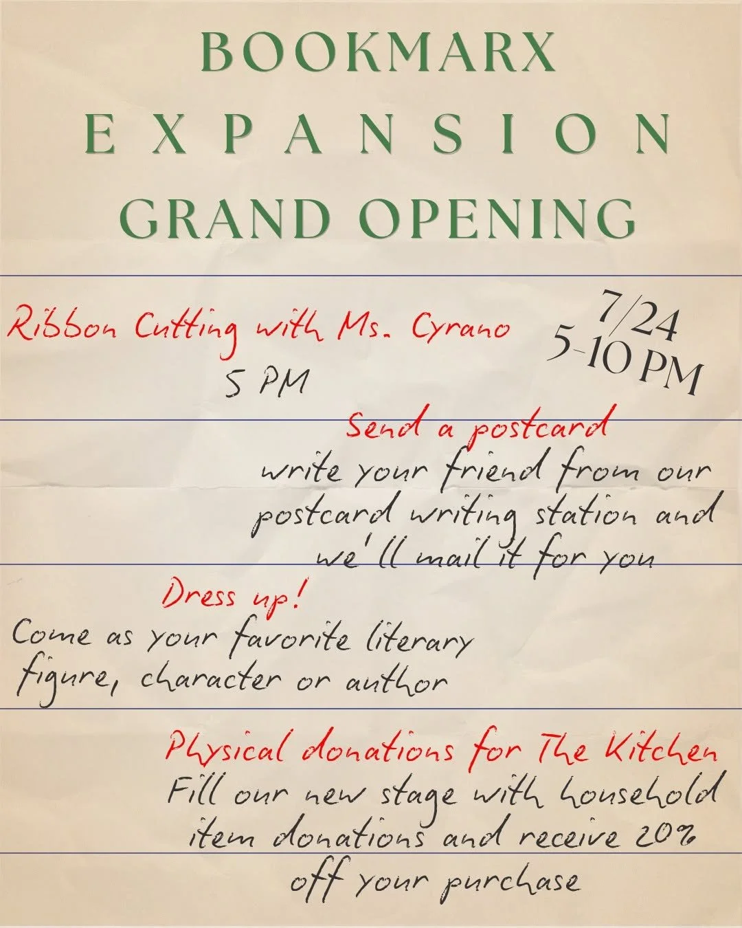 Bookmarx Expansion Grand Opening PARTY