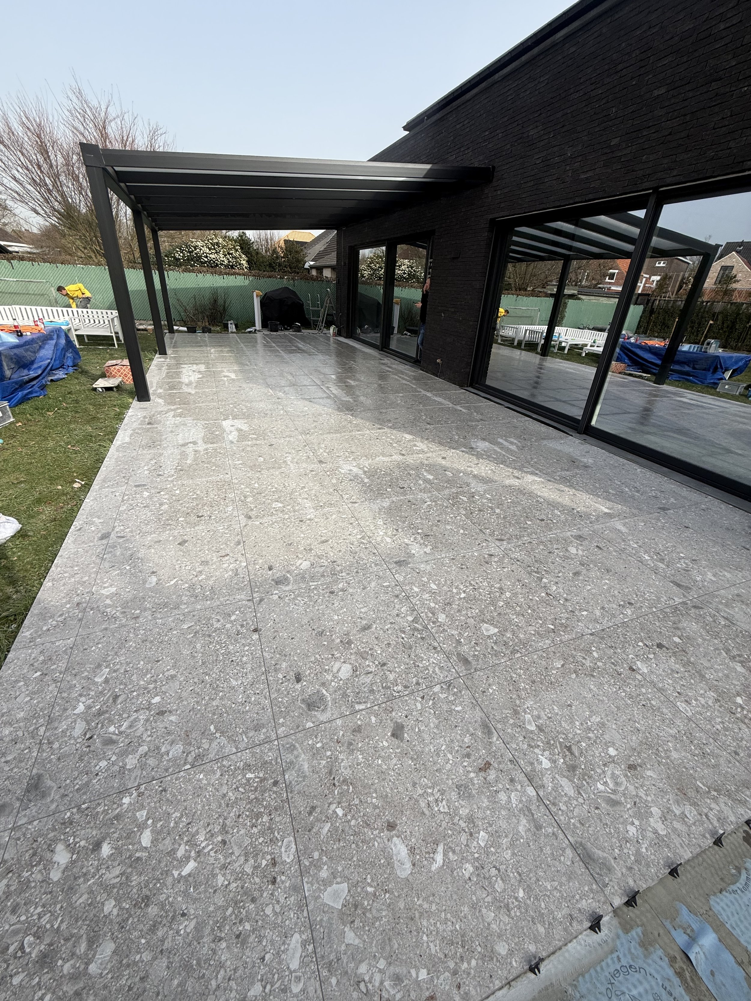 terras aanleg in heist op den berg