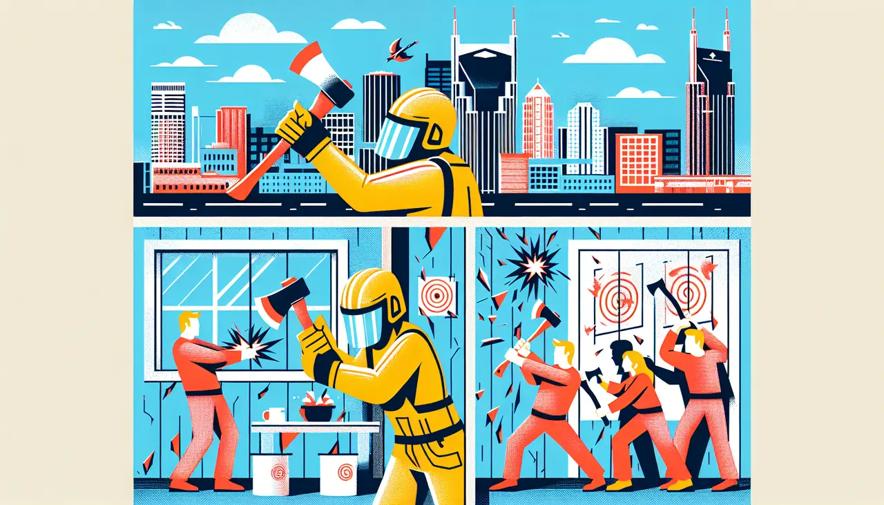 Nashville Team-Building Activities That Break the Mold: Why Rage Rooms and Axe Throwing Are Your Next Big Event