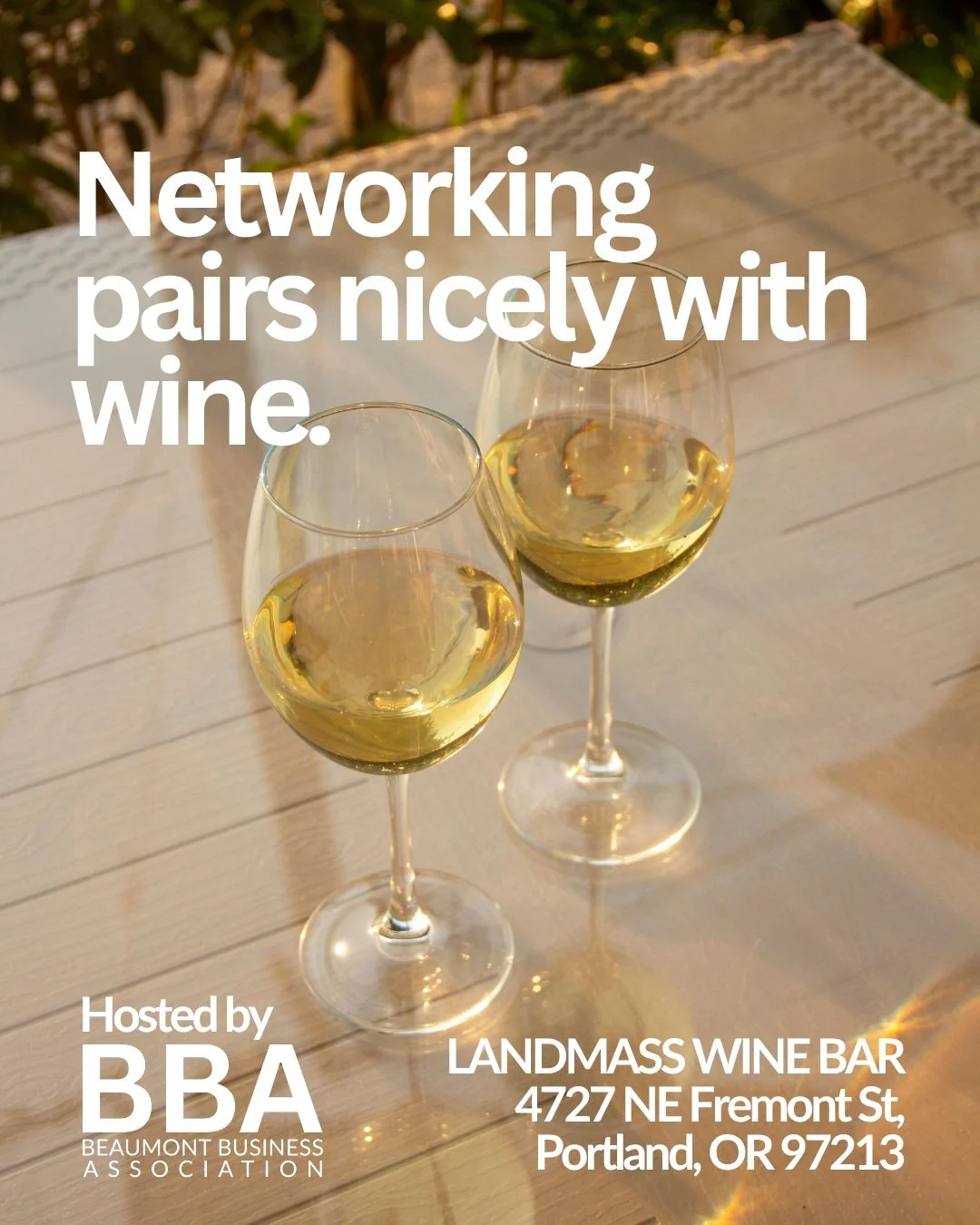 Join us at LANDMASS WINE BAR for an evening of wine, conversation, and connecting with fellow Beaumont business owners.

📍 Landmass Wine Bar
🗓️ October 19th
⏰ 6&ndash;8 PM

Come meet new members, catch up with familiar faces, and connect with your 