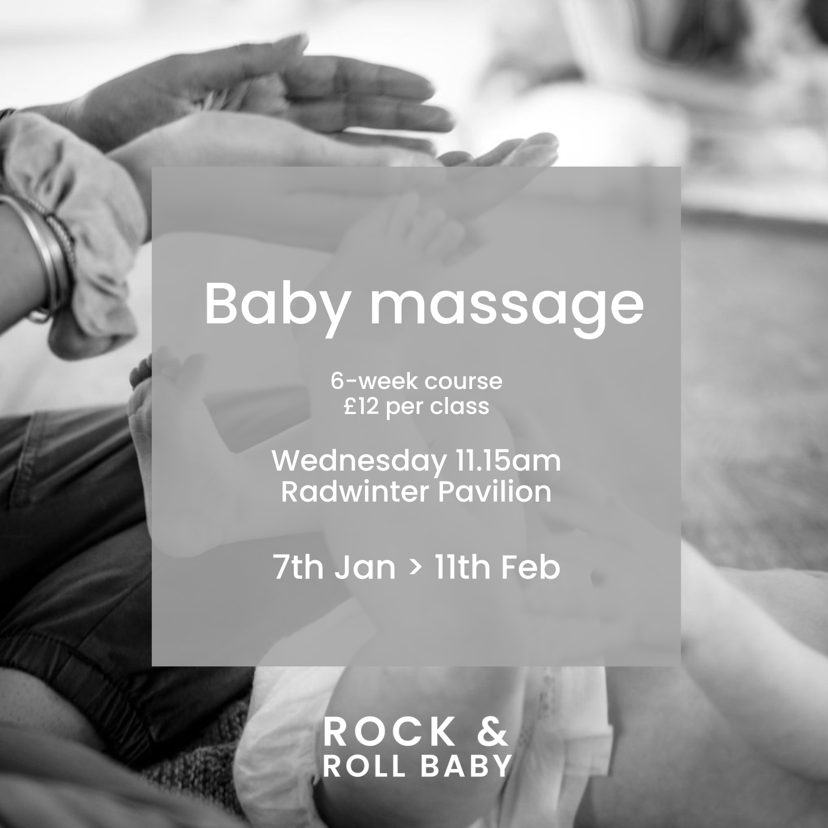 Baby Massage: 7th Jan > 11th Feb | Radwinter | 11.15am