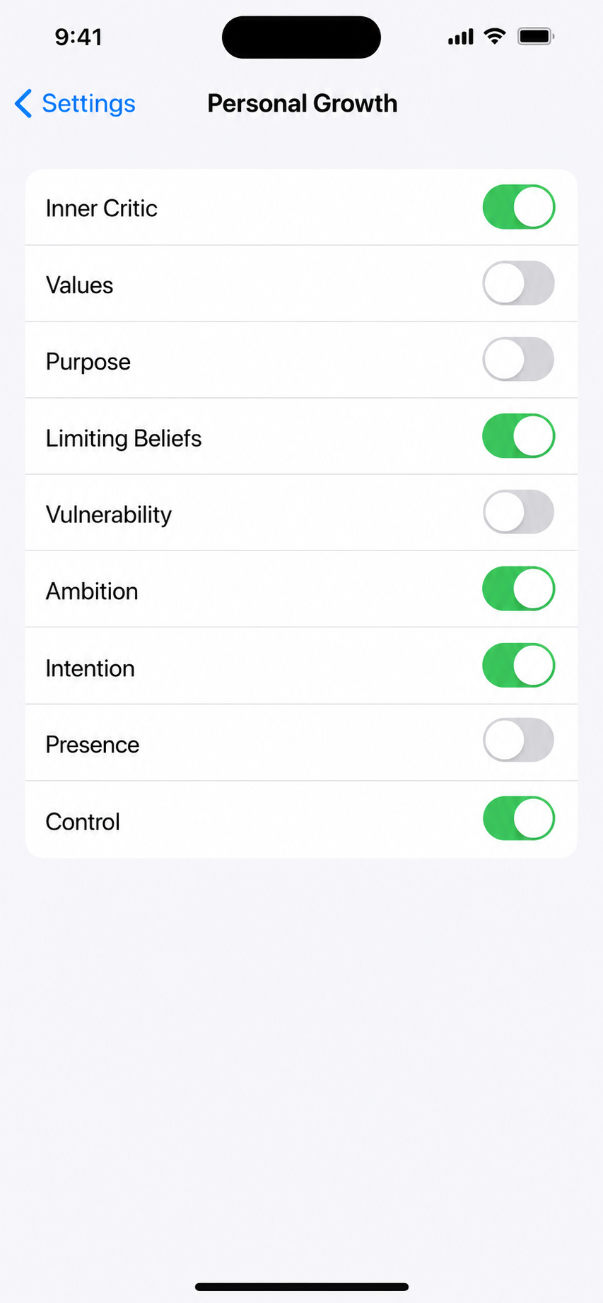 Adjust your Settings