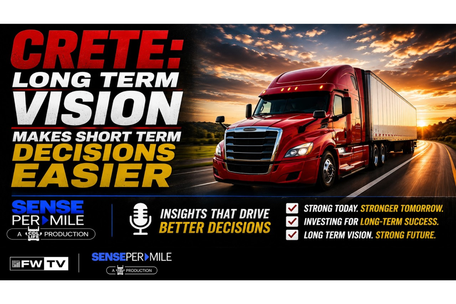 Crete: Long Term Vision Makes Short Term Decisions Easier