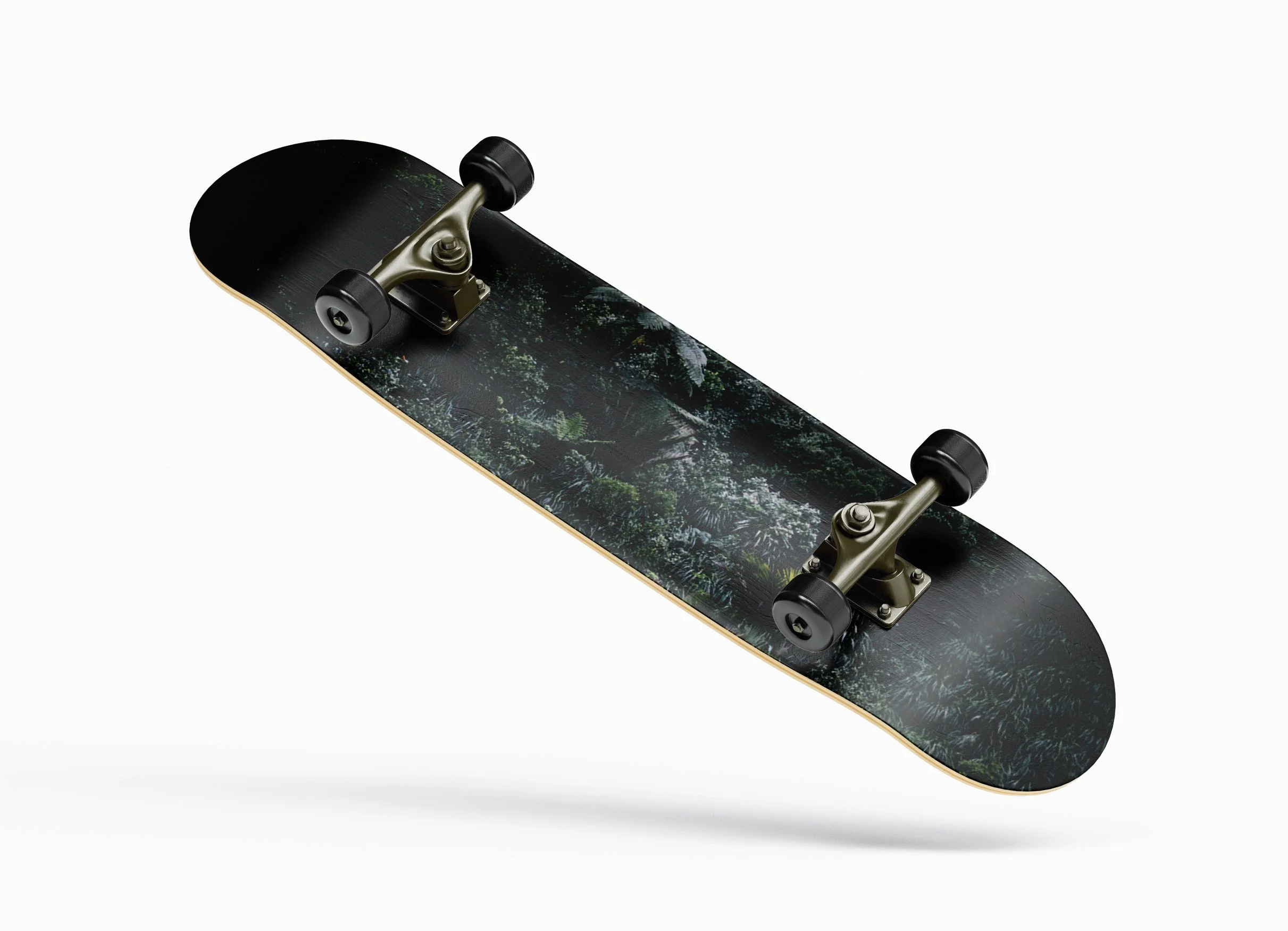 neutral, outdoor branding, terrain skateboard deck design