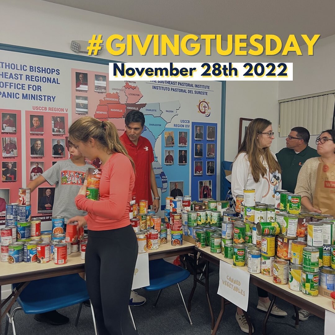 In honor of having our past, present, and future encuentristas help out tonight to sort and pack food for the families we will be visiting tomorrow we would like to announce that Encuentros Juveniles will be part of #givingtuesday this year!!

 #givi