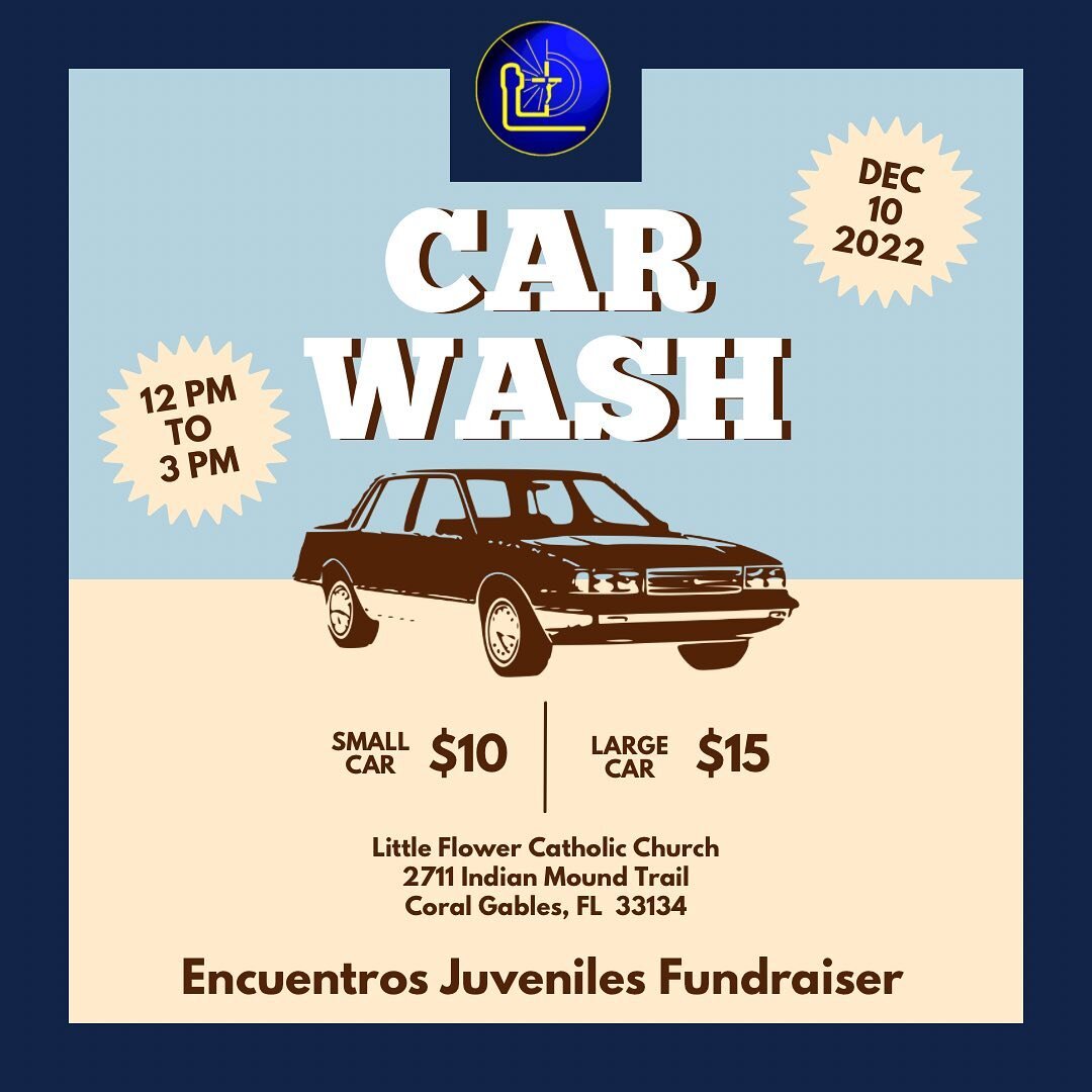 WE ARE ONE WEEK AWAY FROM OUR CAR WASH FUNDRAISER! 🧼🚗 

Bring your car in on December 10th to be washed by our encuentristas from 12pm to 3pm at @cotlf ! 

We will be fundraising for the incoming year as we celebrate our 50th anniversary by hosting