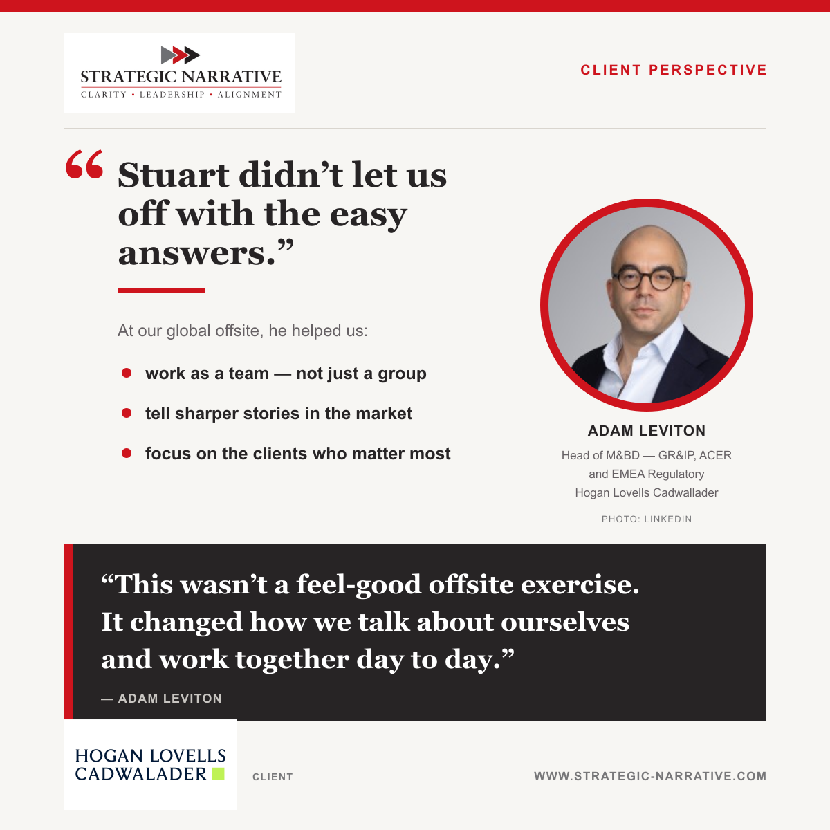 Working with a major law firm: what they say