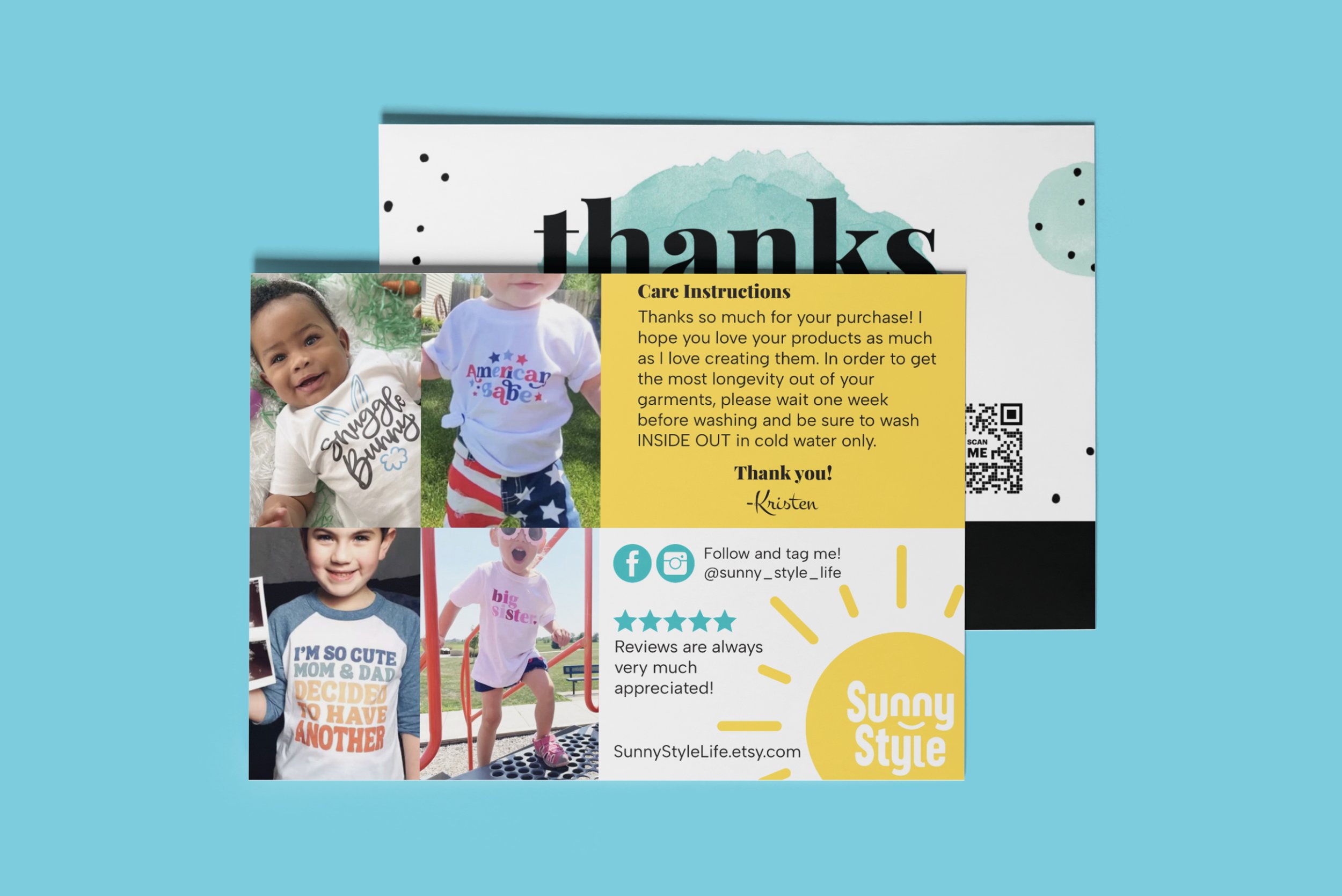 Sunny Style Package Insert
Canva