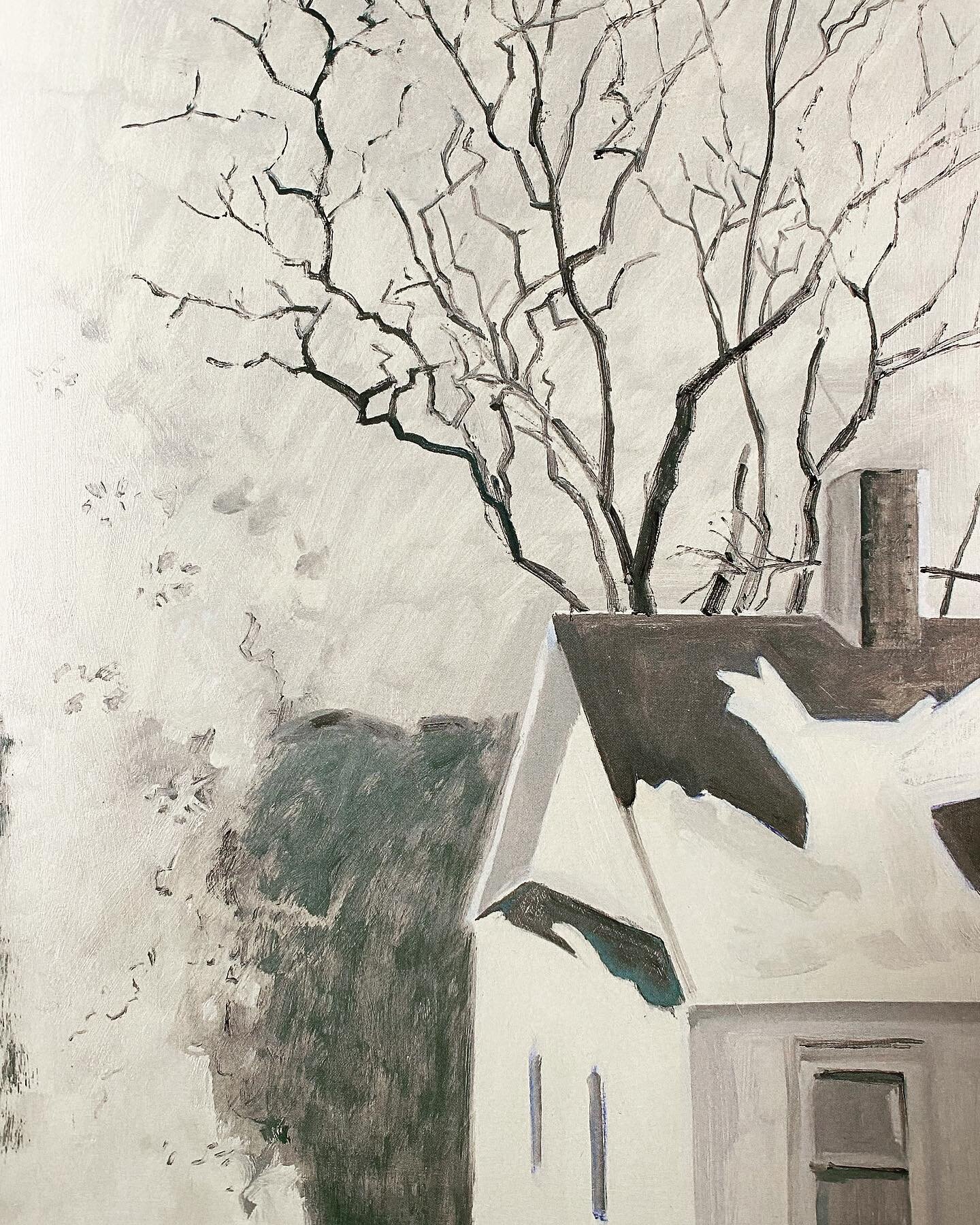 One of our favorite painters is Lois Dodd, for her quietly magical way of capturing her Maine surroundings. She bares both land and architecture to their essentials and conveys them with surety and simplicity. Not a single brushstroke or color is was