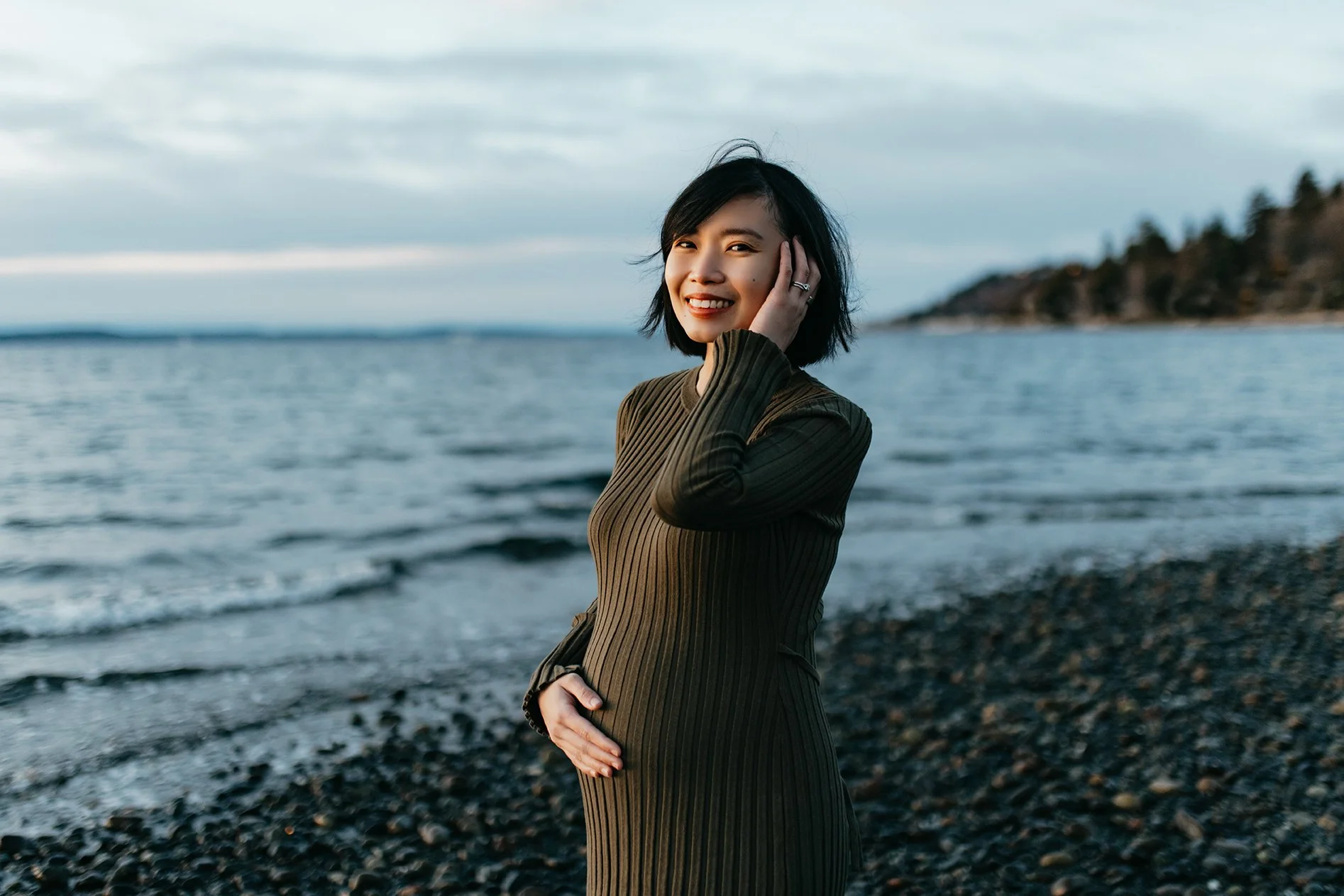 Beach Maternity Photography Session Washington
