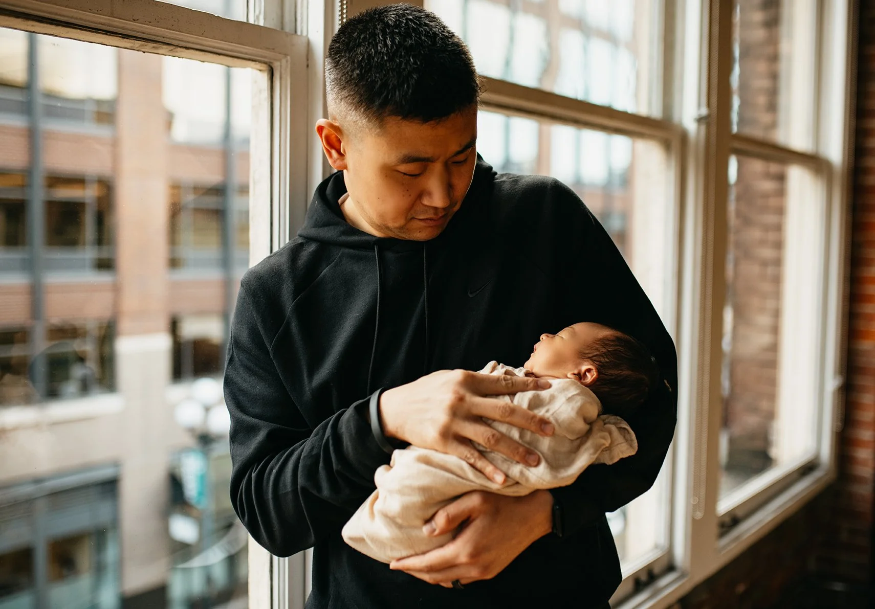 Pioneer Square studio newborn shoot