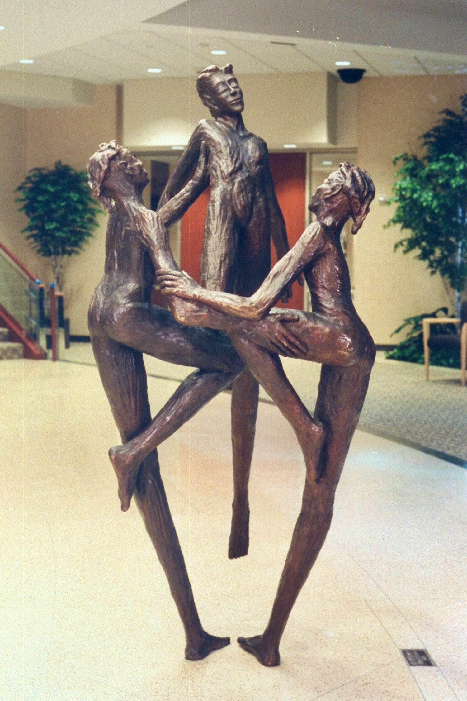 In Unison public art commission life-size bronze