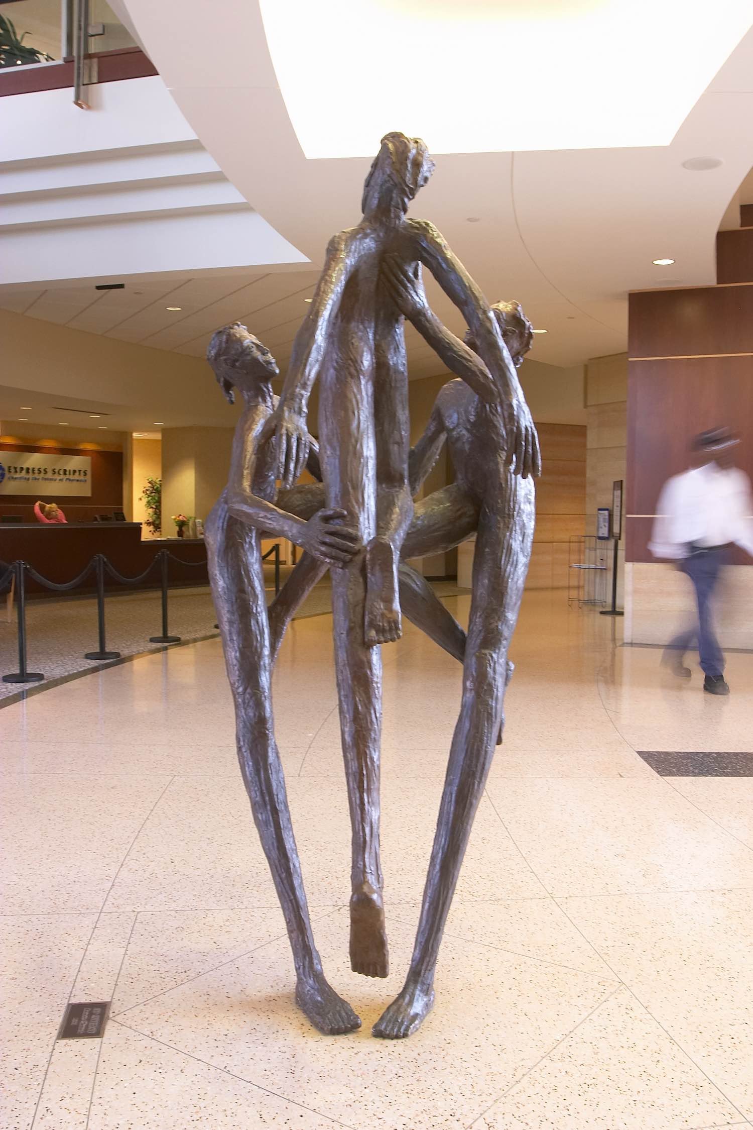 In Unison public art commission life-size bronze