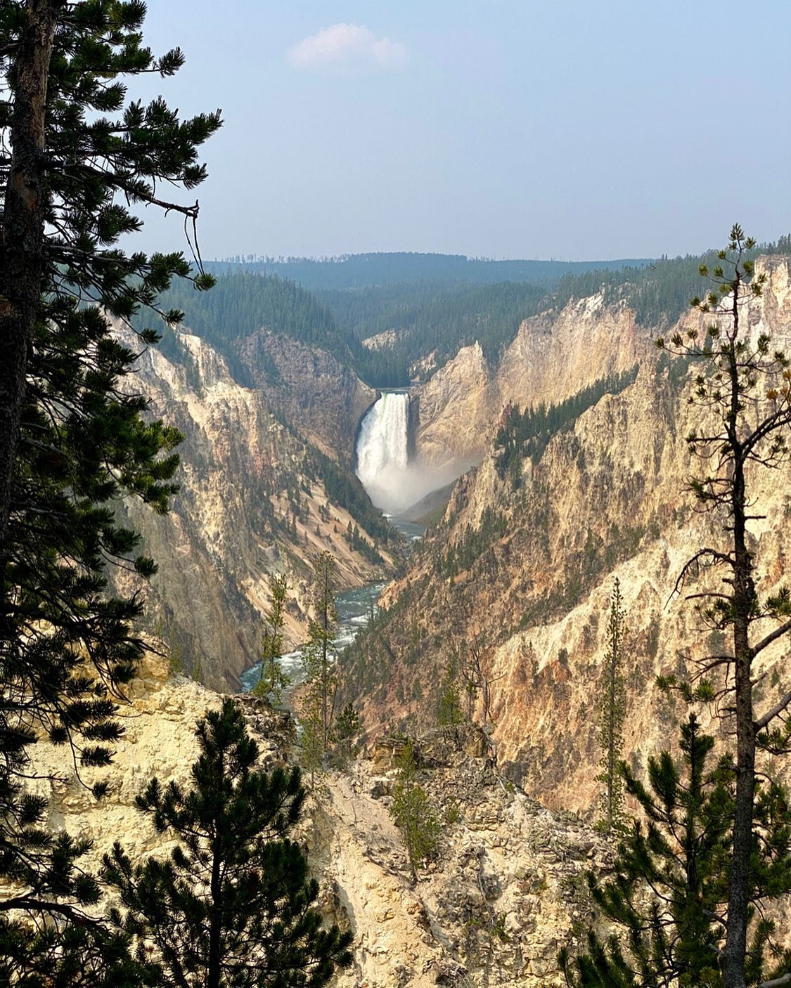 This was an awe-inspiring view at Yellowstone. 

Dacher Keltner, a professor of psychology, author, and researcher whose focus is on helping people find &ldquo;the good life,&rdquo; said,

&ldquo;...my research has led me to believe that one simple p