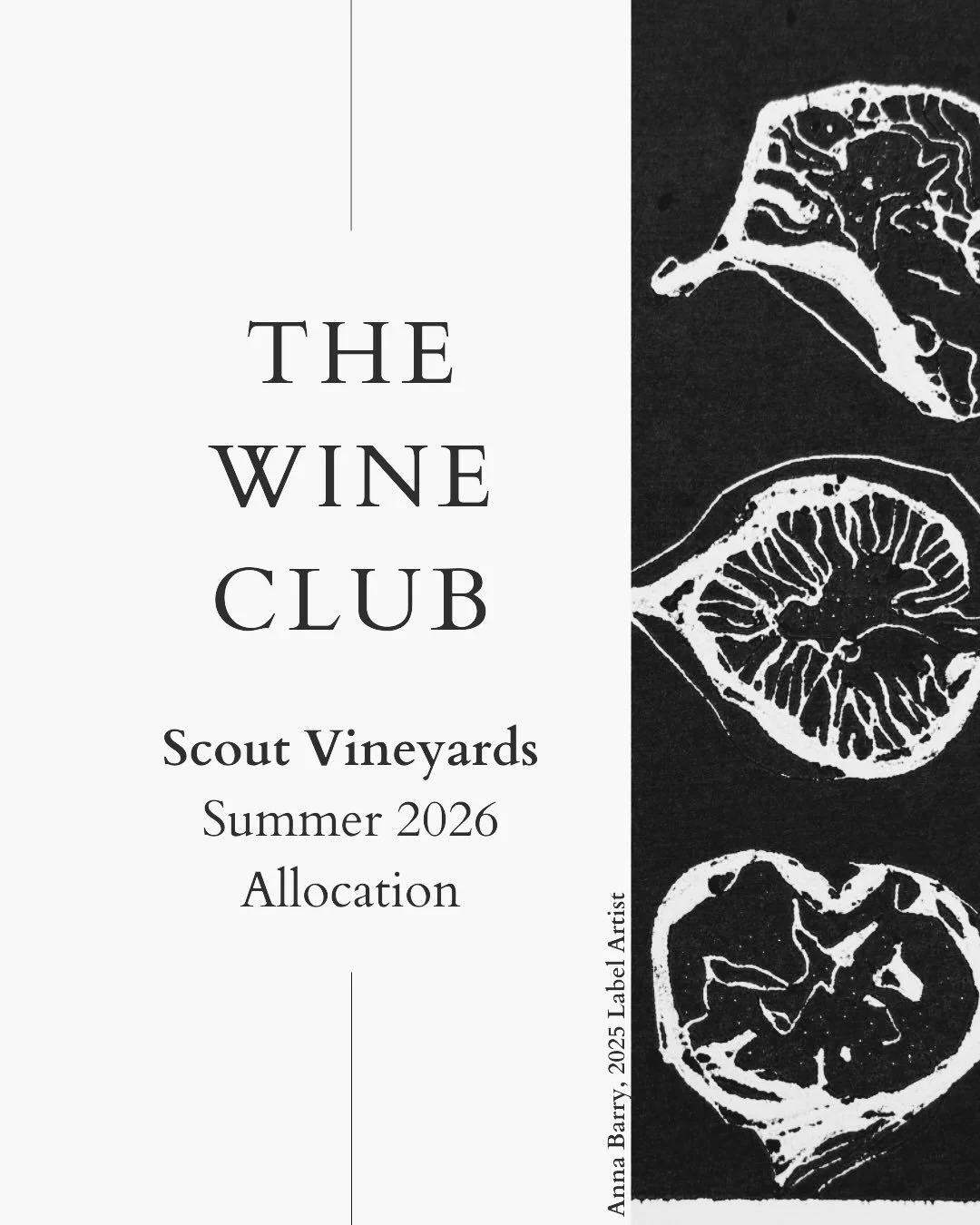 Summer Wine Club Allocation Dates &amp; Details! 

We&rsquo;re excited to release our next wine club allocation soon featuring six new wine releases including the return of Pinot Blanc, Dry Ros&eacute; and Stainless Steel Chardonnay, a new twist on a