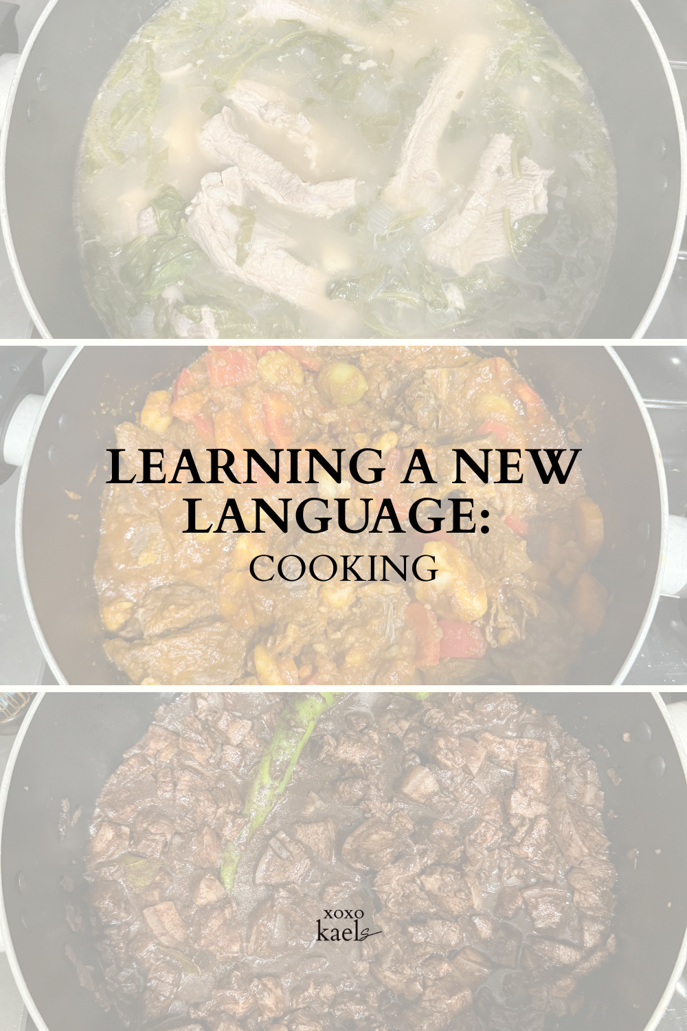 Learning a new language: cooking
