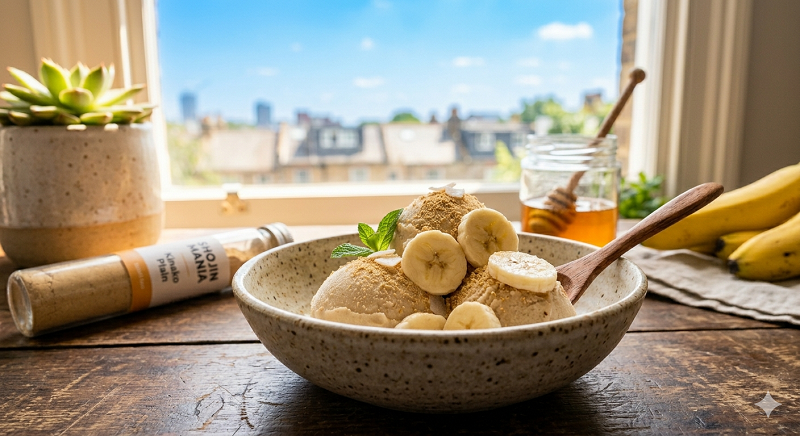 Guilt-Free Indulgence: Kinako Ice Cream Recipe (3-Ingredient Nice Cream)