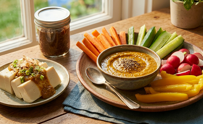 The Ultimate Summer Savoury Dip: 5-Minute Cumin Miso Dip