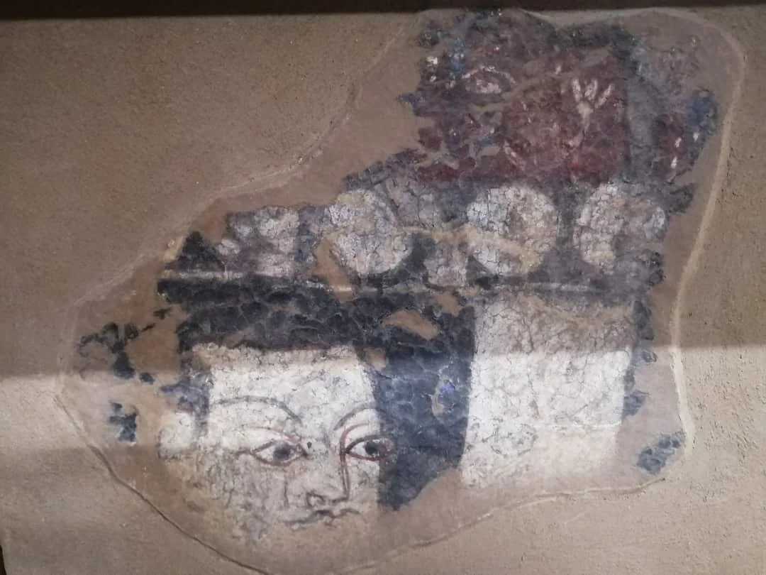 Fresco Fragment 2 -  Head of the man on the far right 