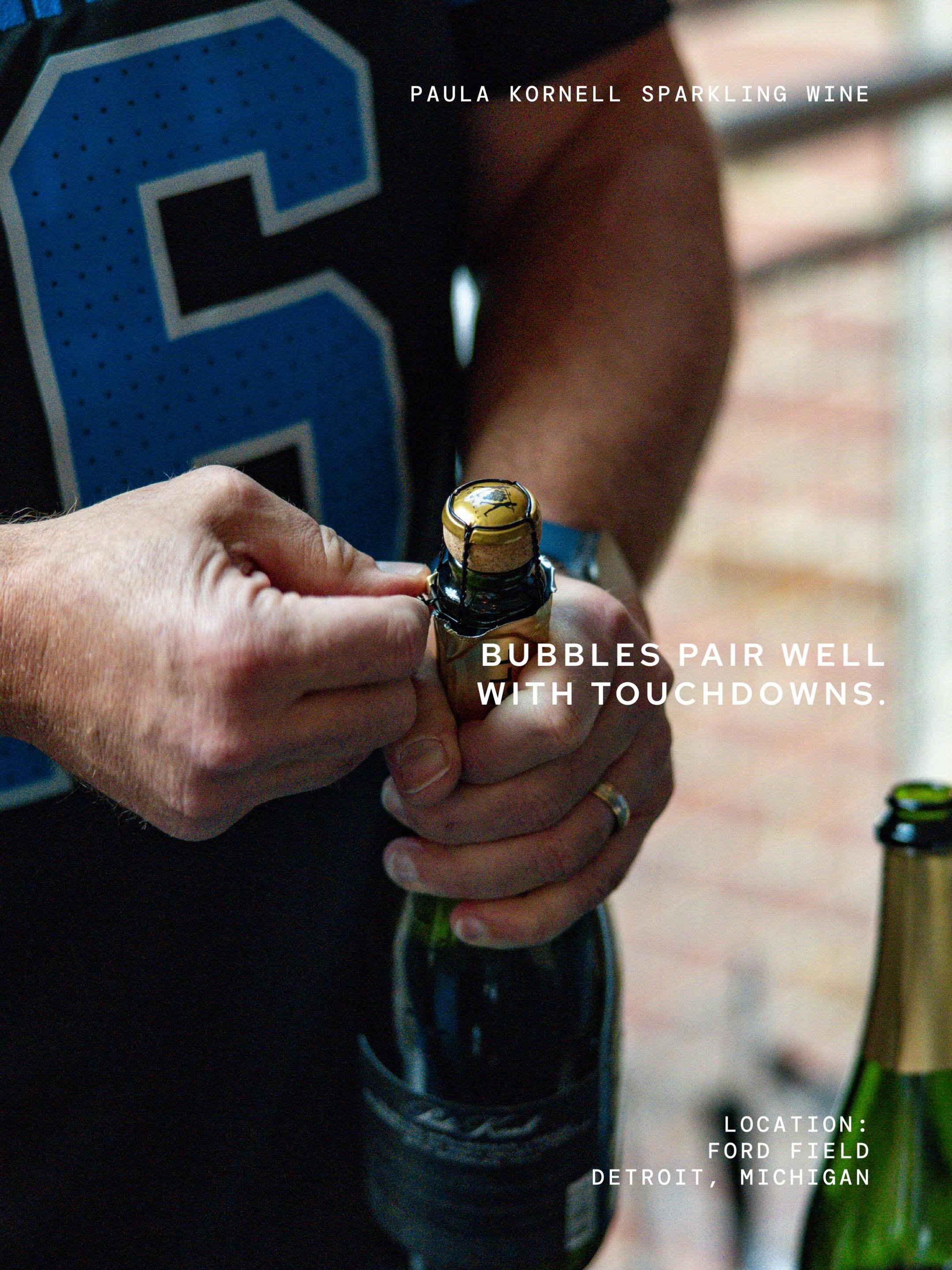 Nothing says football season quite like popping a bottle of bubbles. 🏈🍾

Throwing it back to Jenny, Mike and their daughter Emma pouring Paula Kornell Sparkling at a Detroit Lions game &mdash; because bubbles pair well with touchdowns. 

Cheers to 