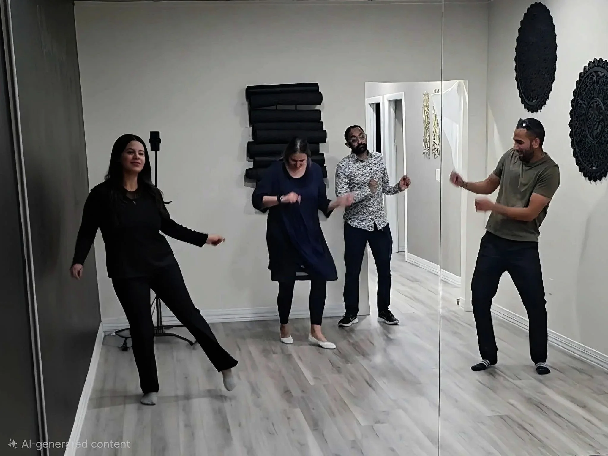 Dance party with friends