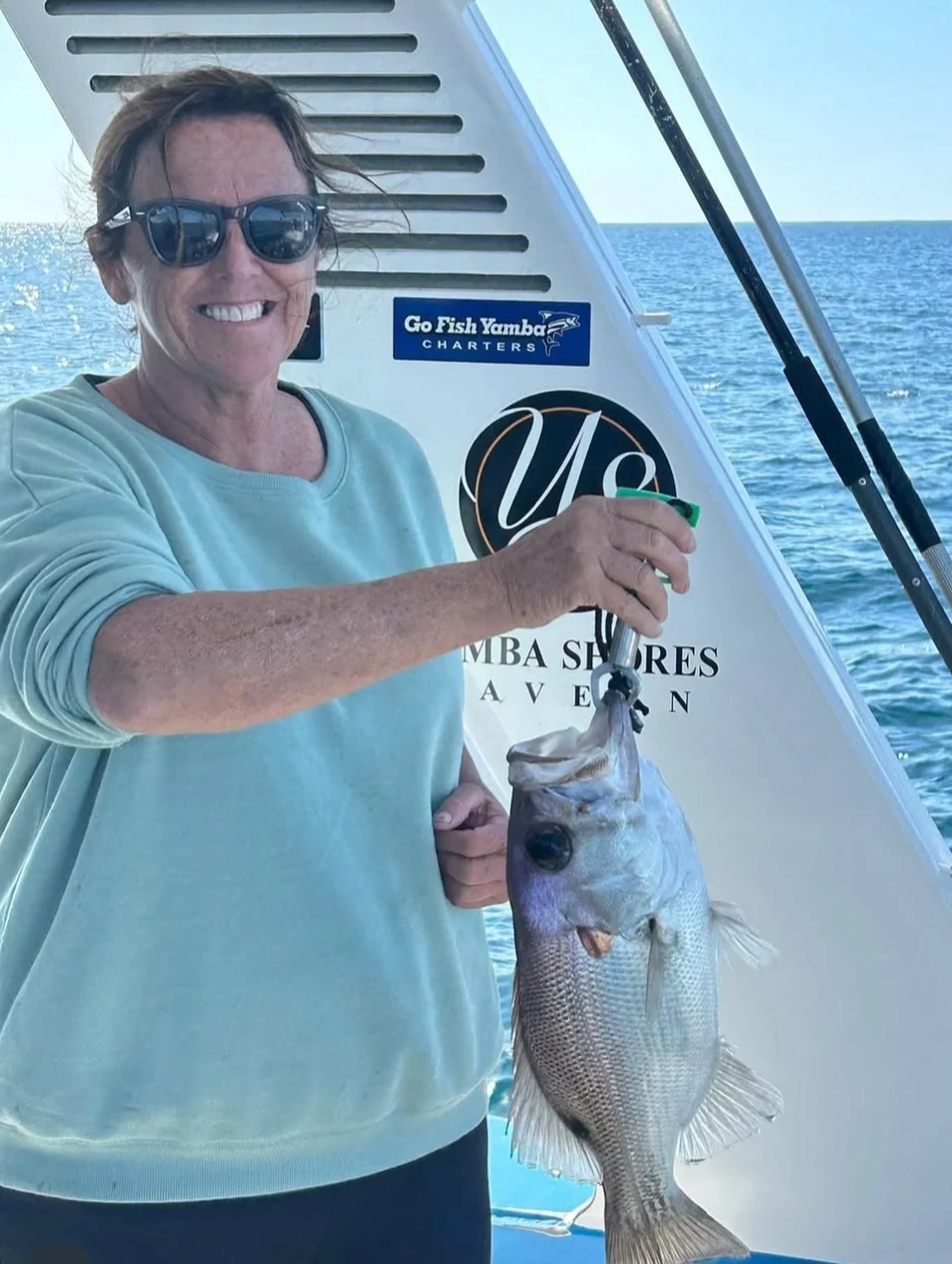 October marks 3 incredible years of our fishing charter business! We recently lost Bec, a true backbone of our team 💔. This year, we're honoring her memory by doing what she did best: serving up delicious eats, keeping our boat spotless, and welcomi