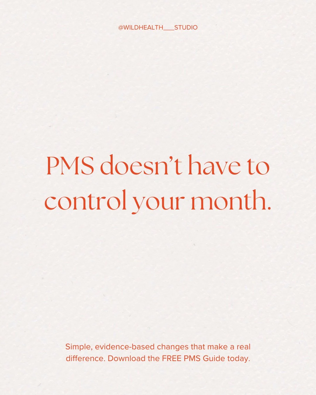 PMS doesn&rsquo;t have to derail your life every month. That&rsquo;s why I&rsquo;ve created a free resource: 5 Tips to Manage PMS You Can Implement Now.⁠
⁠
These are simple, evidence‑informed steps that help you feel more in control of your cycle. ⁠
