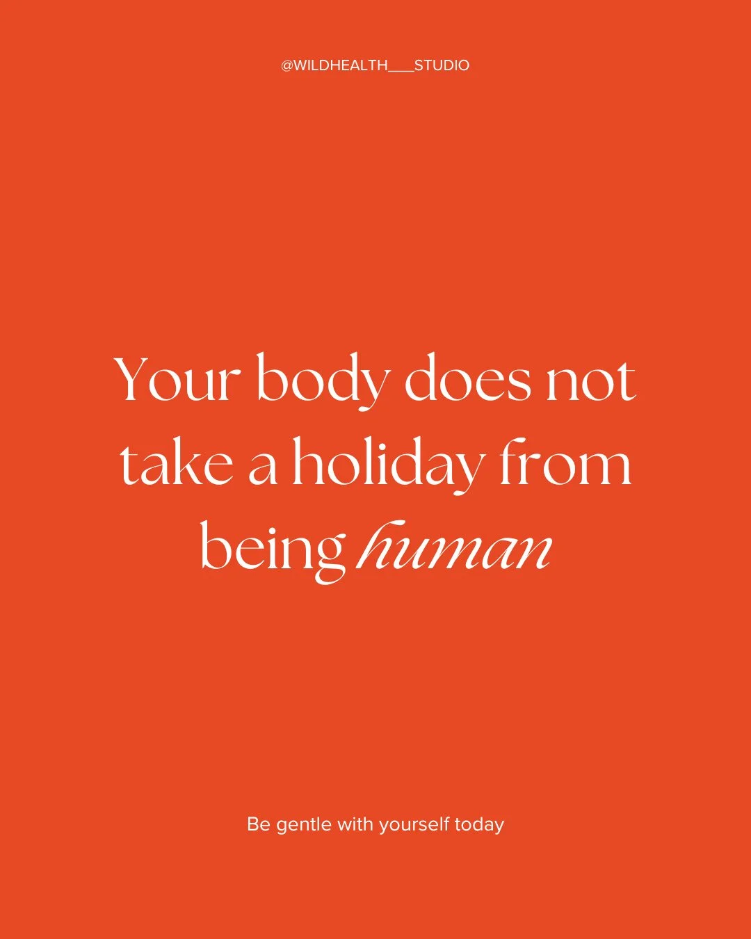 Your body does not take a holiday from being human. ⁠
⁠
If your symptoms feel louder today, you have not done anything wrong. The holidays often bring overstimulation, disrupted sleep, emotional load and shifting routines. ⁠
⁠
Be gentle with yourself